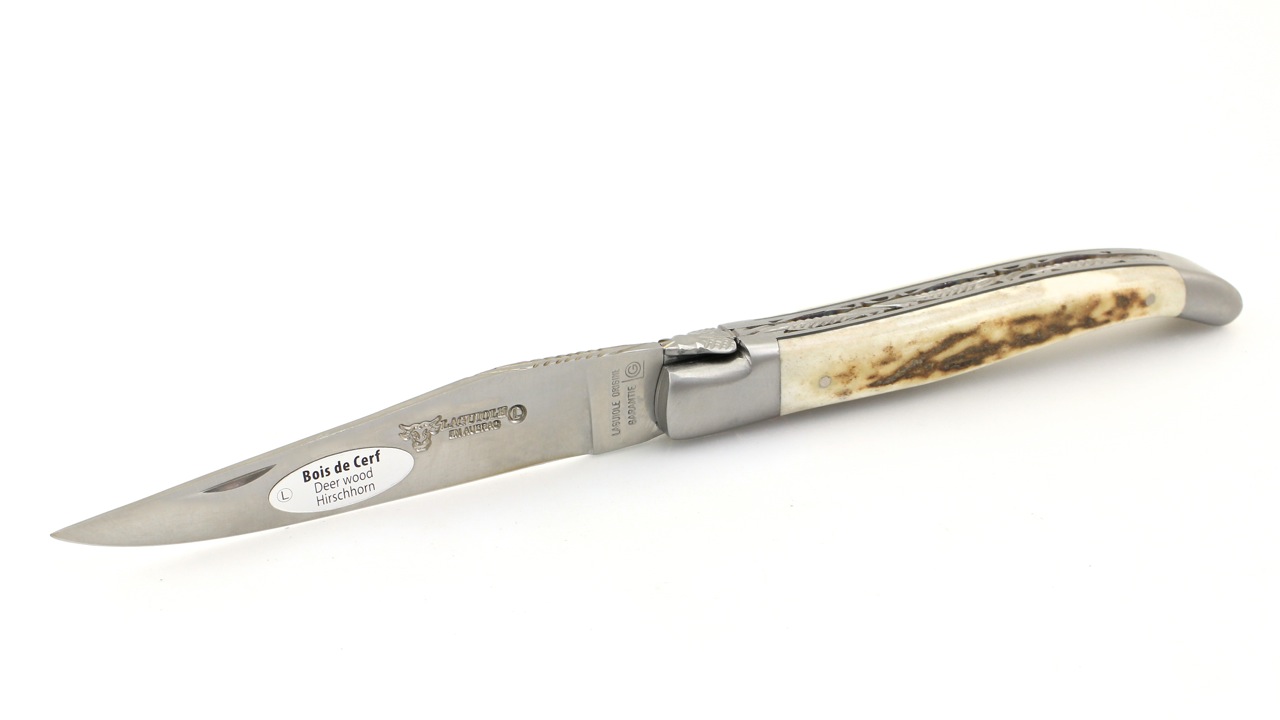Laguiole en Aubrac Hirschhorn Doppelplatine 12 cm