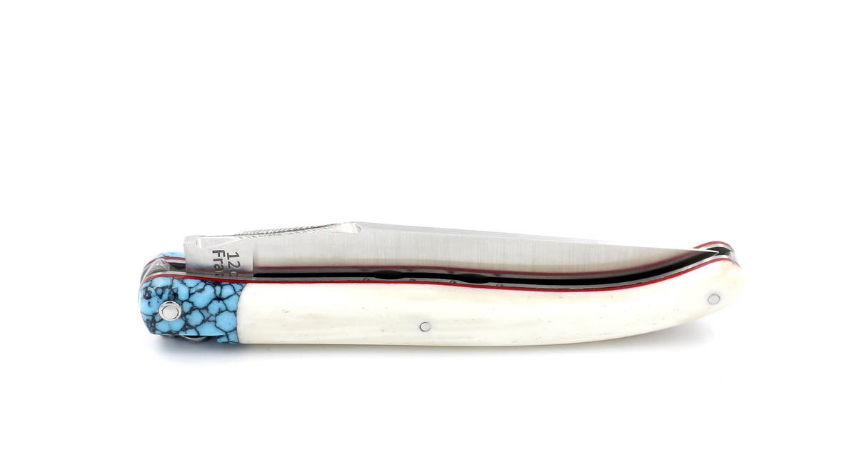 ARBALETE G. David  Laguiole knife türkisstone/ bone 12 cm