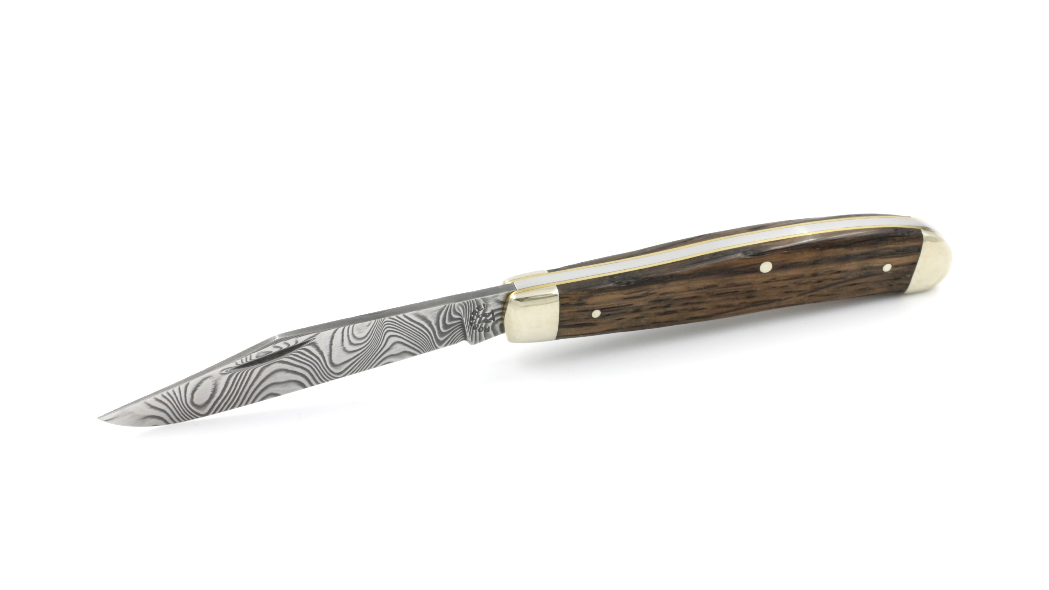 Robert Klaas Trapper Messer Mooreiche Damast Ferus