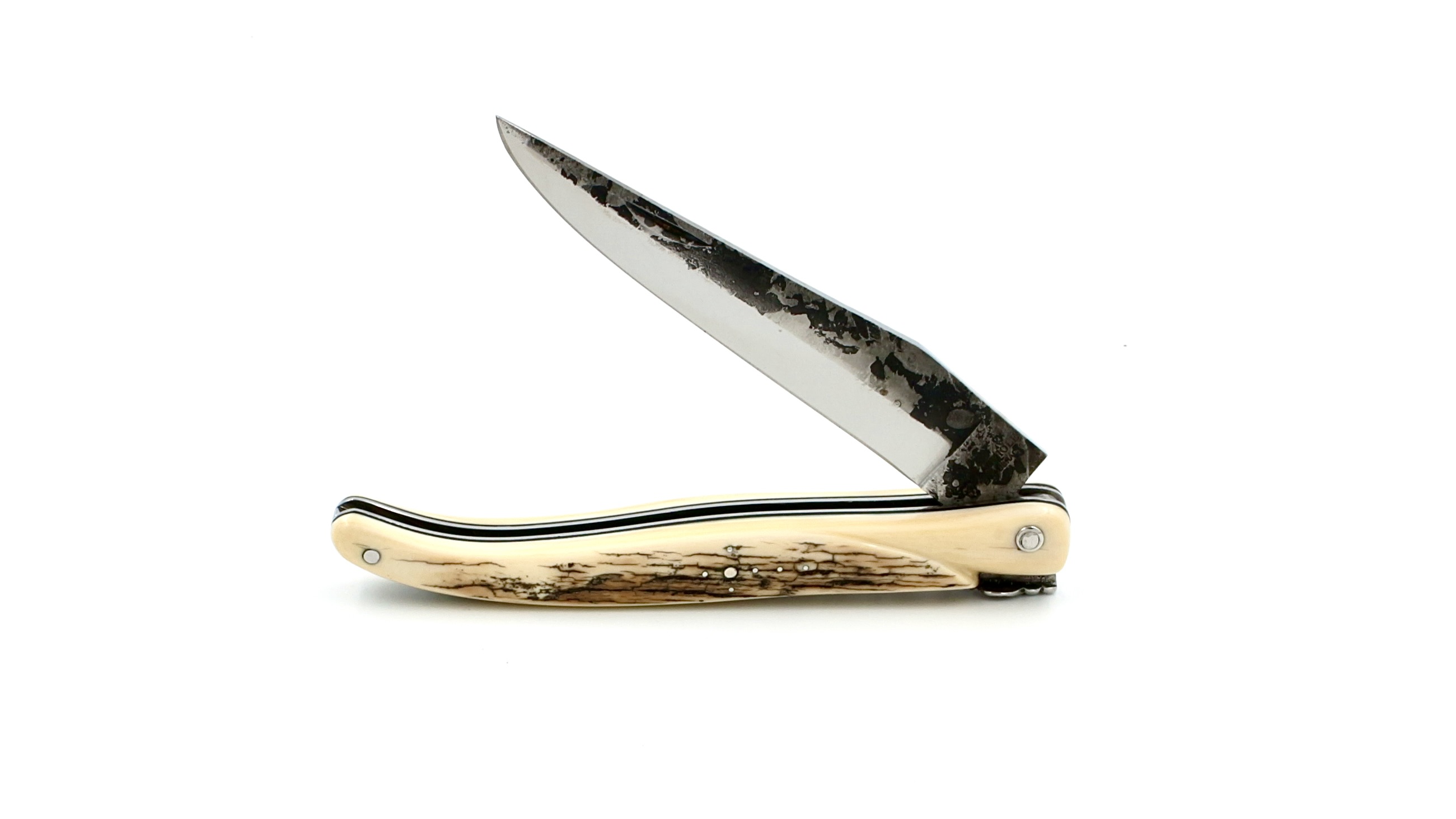 Laguiole en Aubrac Brut de Forge Mammutelfenbein Kruste massiv 12 cm