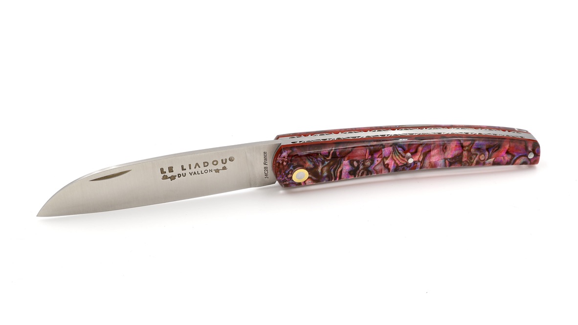 Liadou du Vallon® PETIT abalone red chiseled 10,5 cm