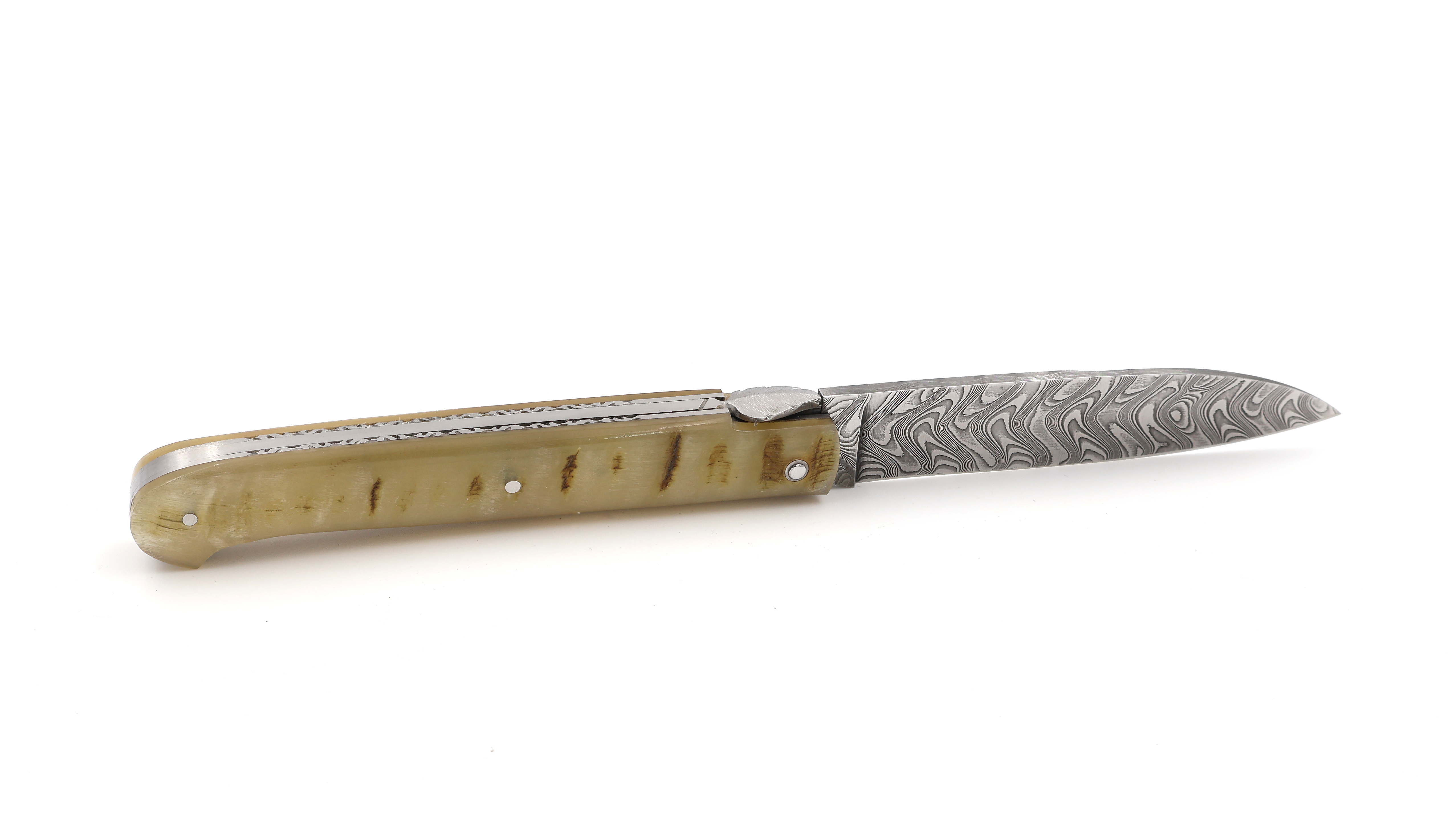Sauveterre Messer Damast Widder massiv guillochiert 11 cm