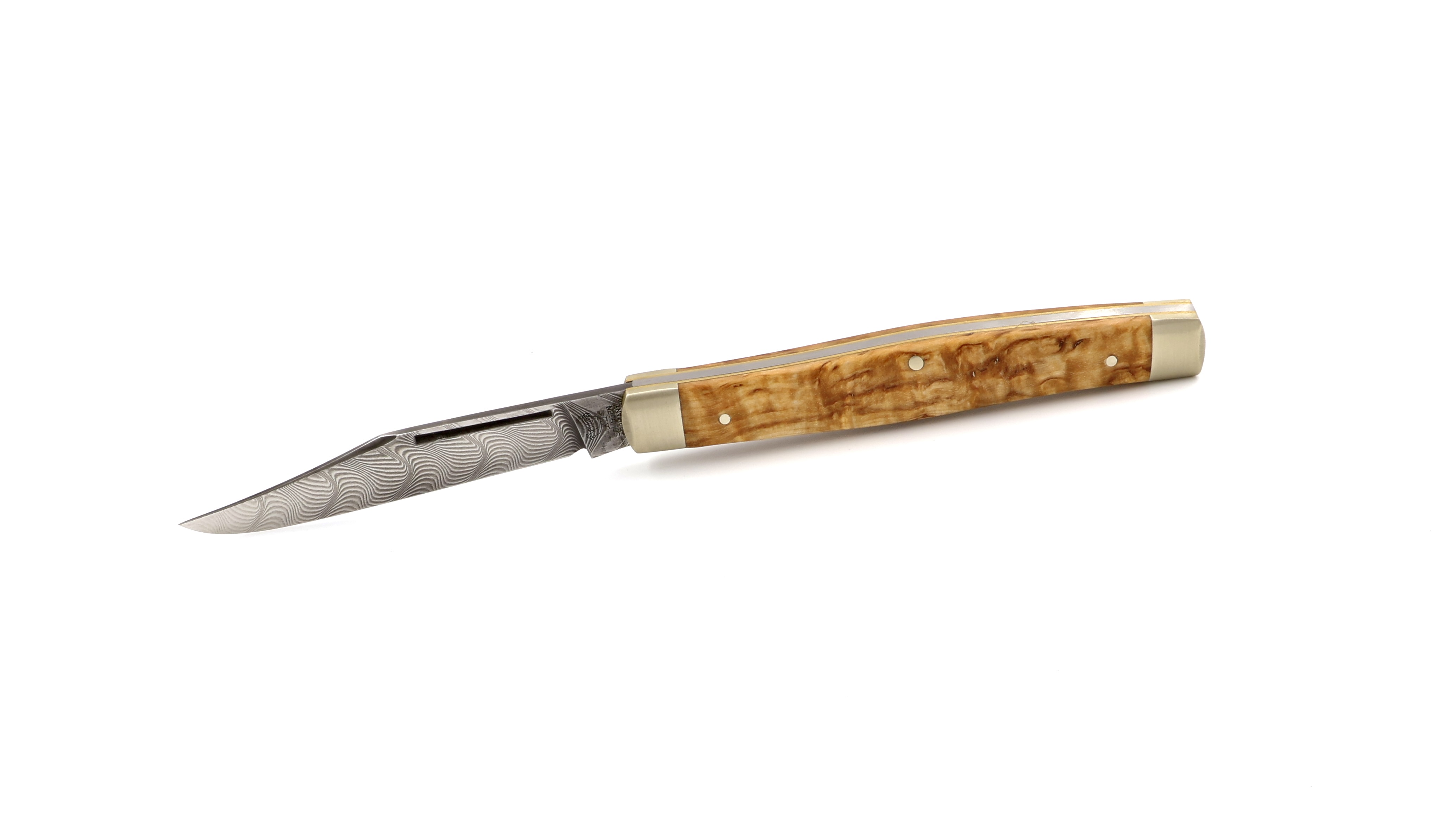 Robert Klaas Stockman Messer Maserbirke Fischgrät Damast DSC®