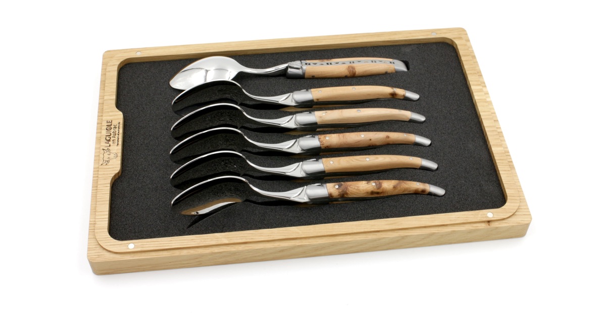 Laguiole en Aubrac Laguiole dessert spoons juniper