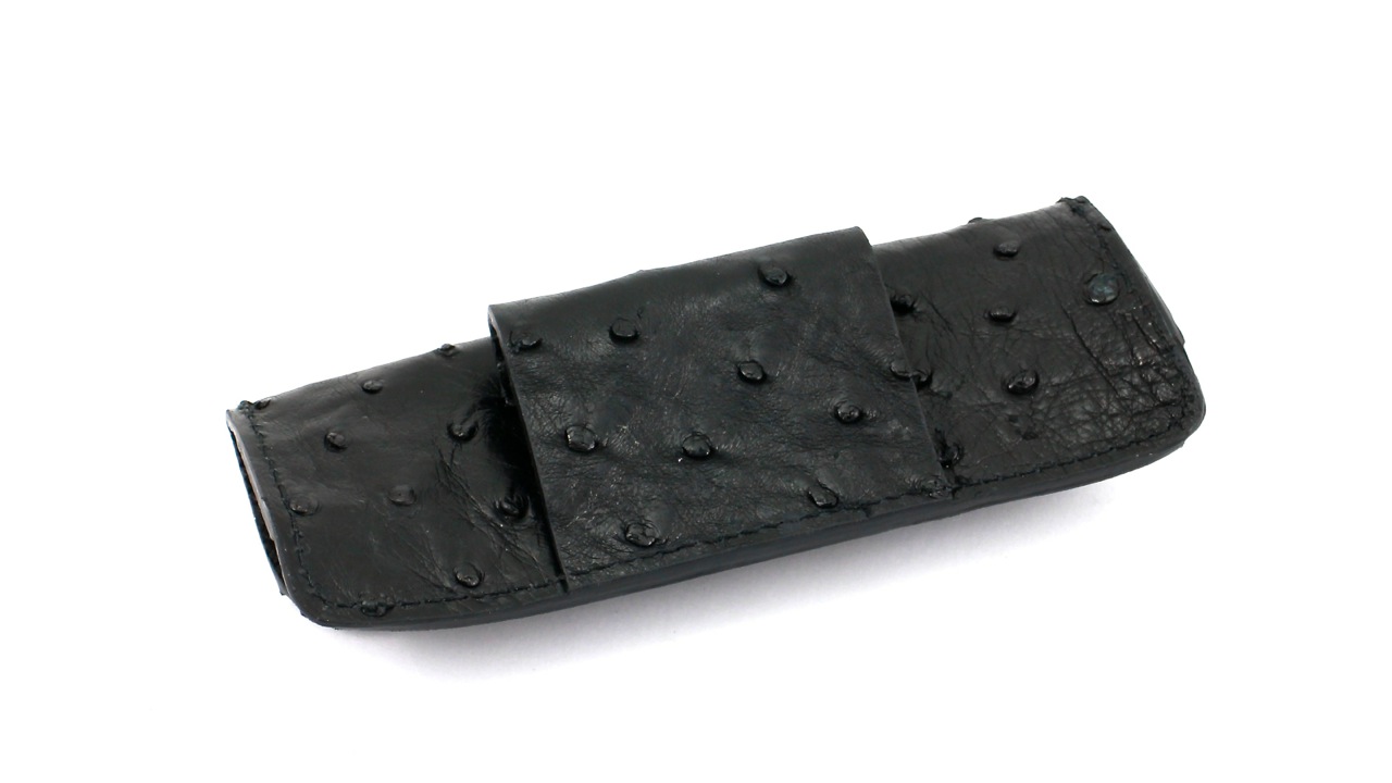 MAX CAPDEBARTHES ostrich leather sheath TENDANCE 13 cm knives