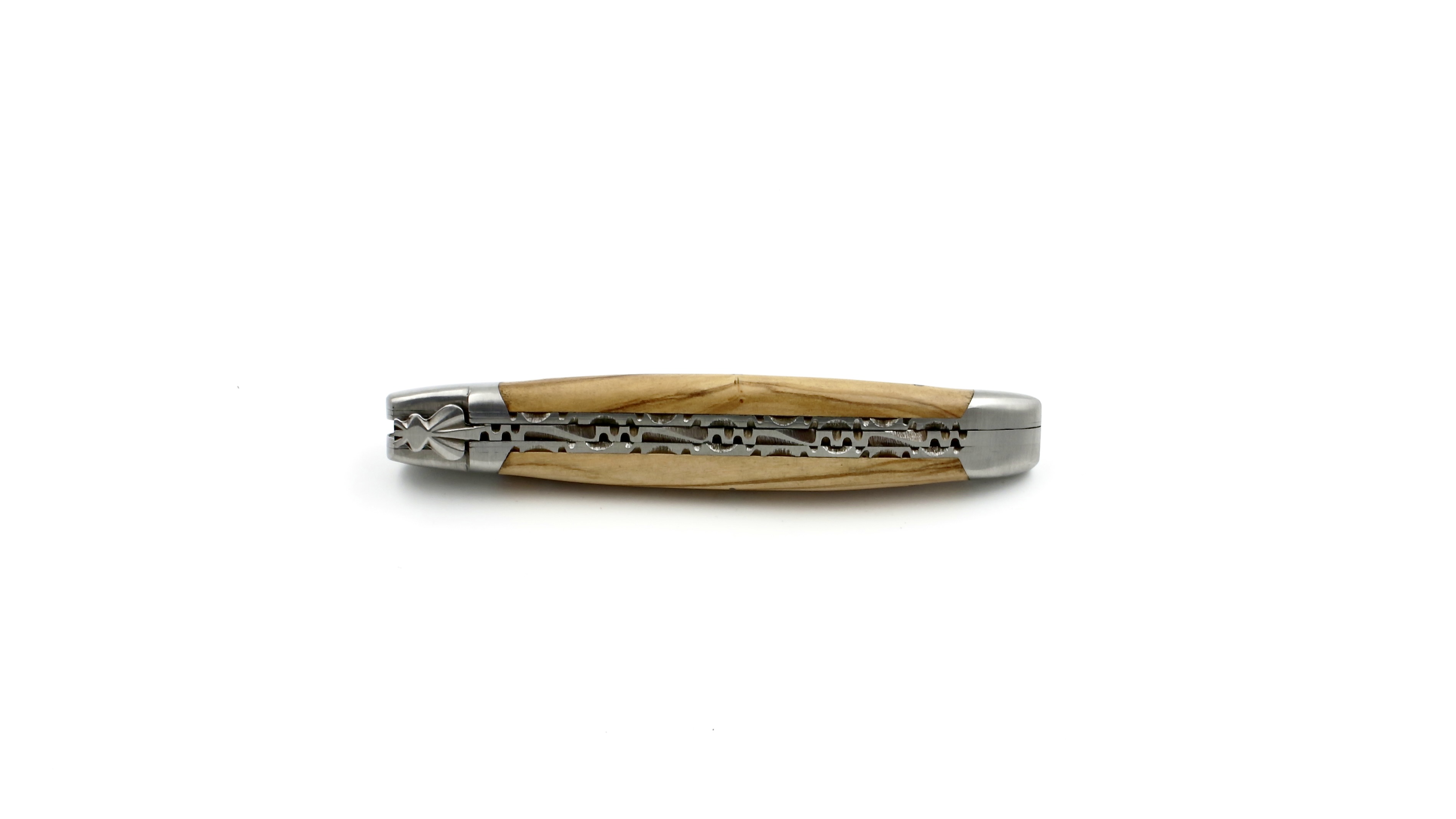 Honoré Durand Laguiole Doppelplatine Olive 12 cm