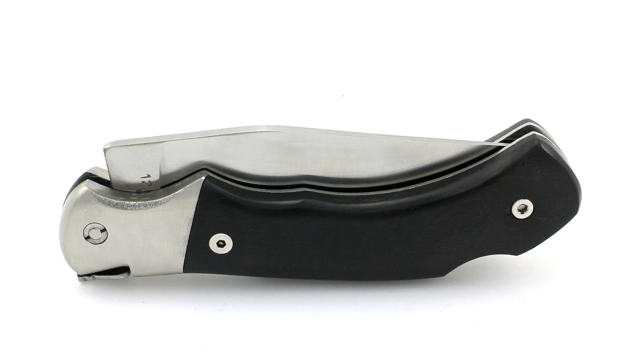 Rouerge-Ebenholz-6 AU SABOT Laguiole Rouerge hunting knife 12 cm ebony