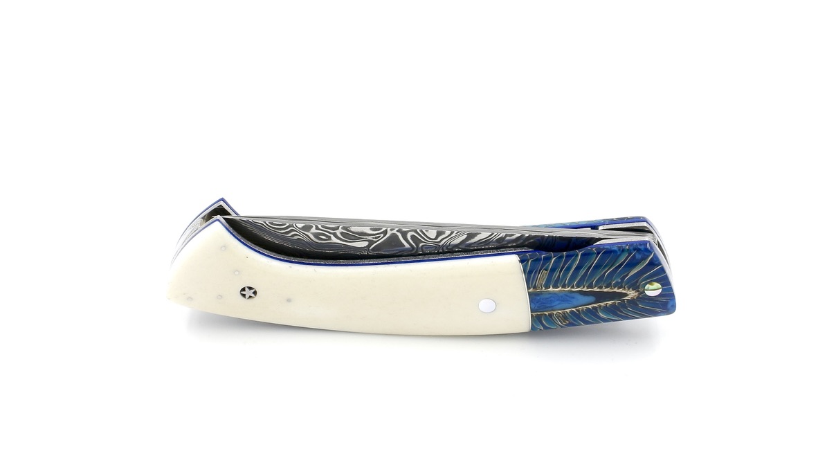 MANU LAPLACE 1515  Esprit Amérindiens bone Damastklinge
