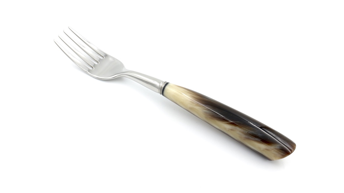 Saladini Steak fork set of 6 horn tip