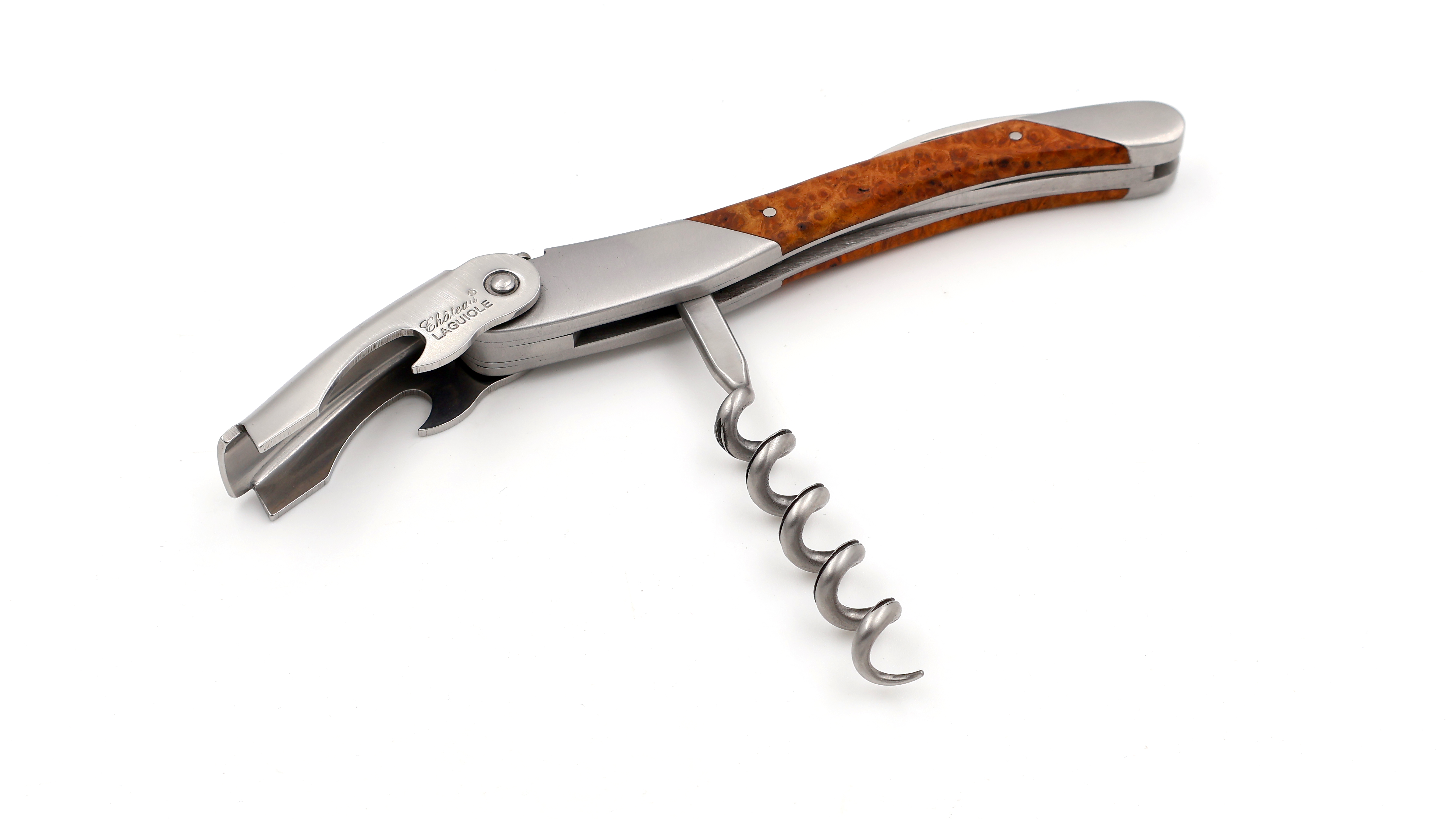 Château Laguiole wine opener GRAND CRU amboina burl wood