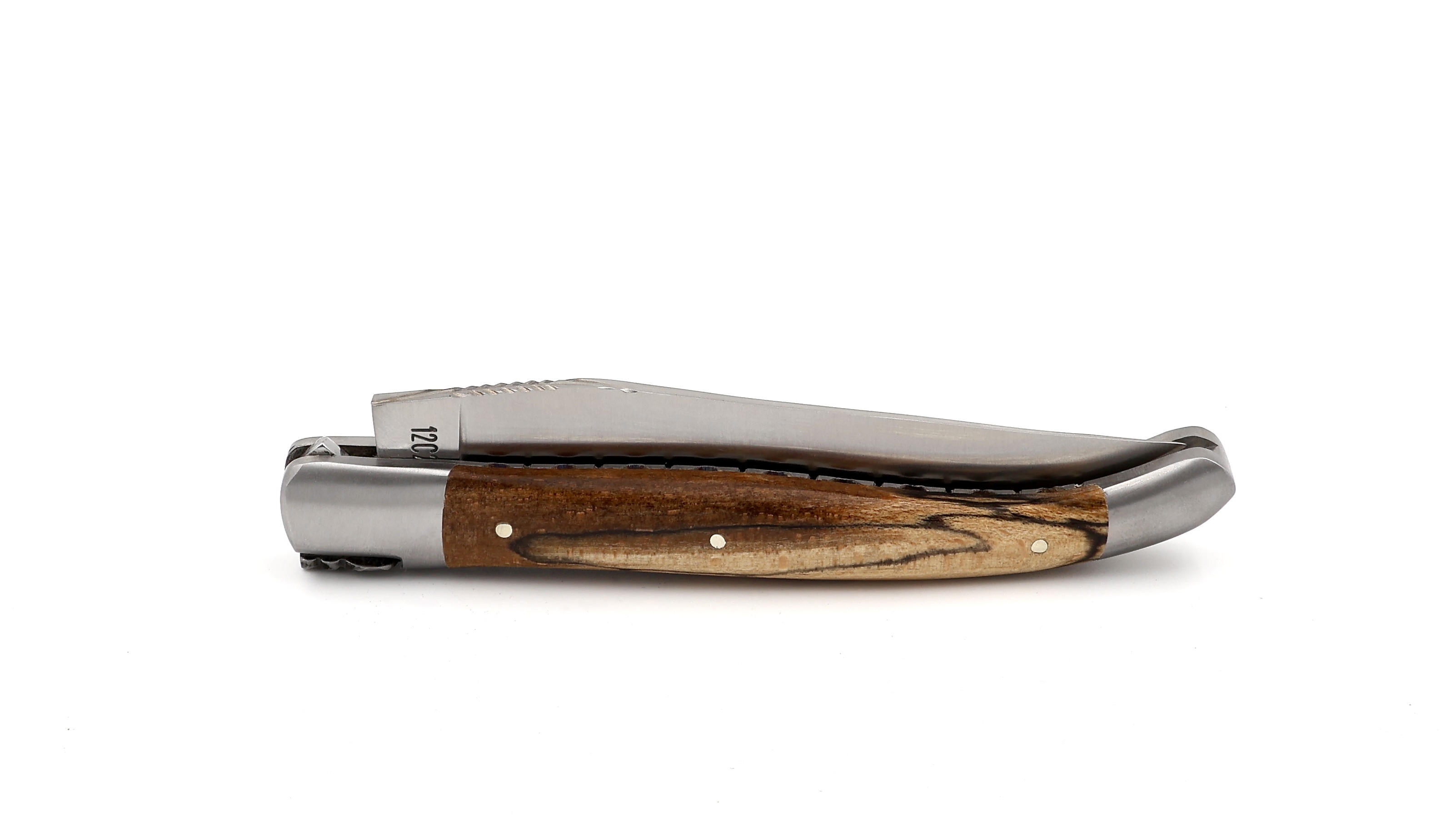 Laguiole en Aubrac  guillochierte Platine Aubrac Holz 12 cm