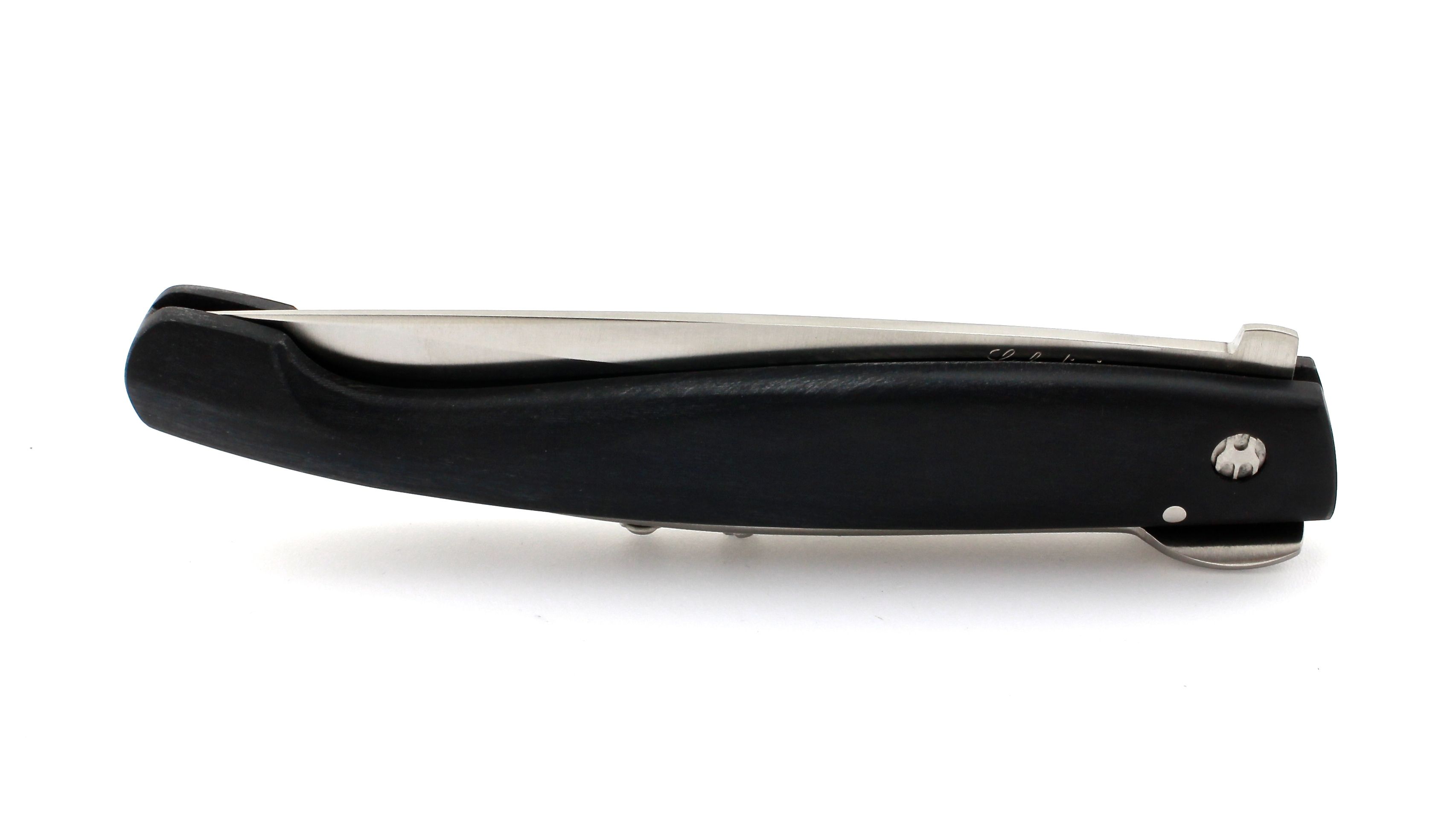 Saladini knife SARACCA romagnola 23,5 cm buffalo horn mat