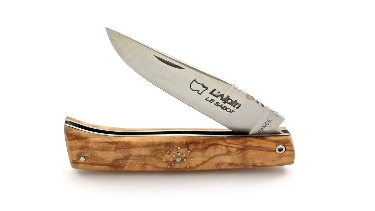 AU SABOT ALPIN snowflake olive wood full handle