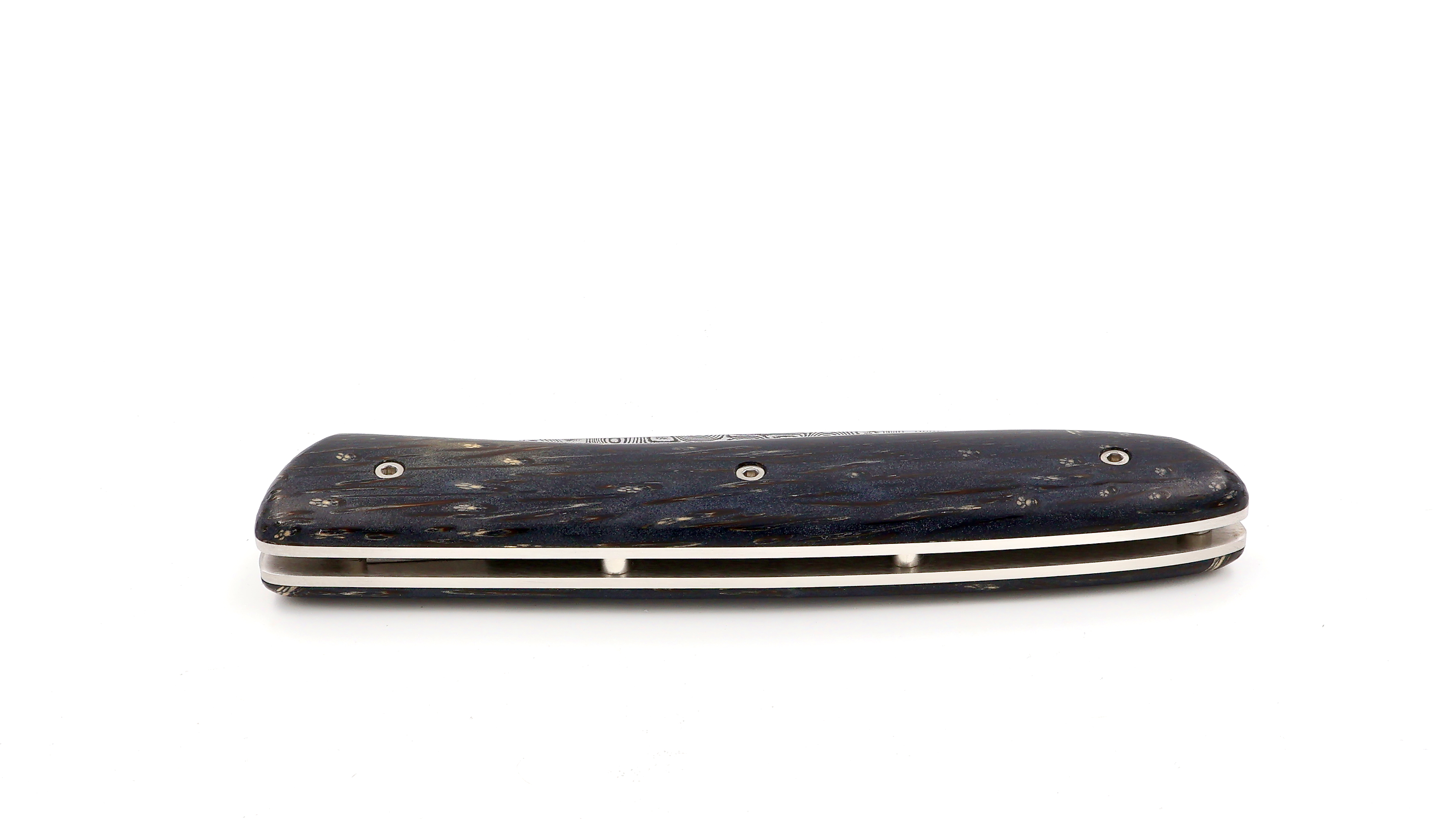 PERCEVAL L08 Damast schwarzes Palmholz  **Sondermodell** 