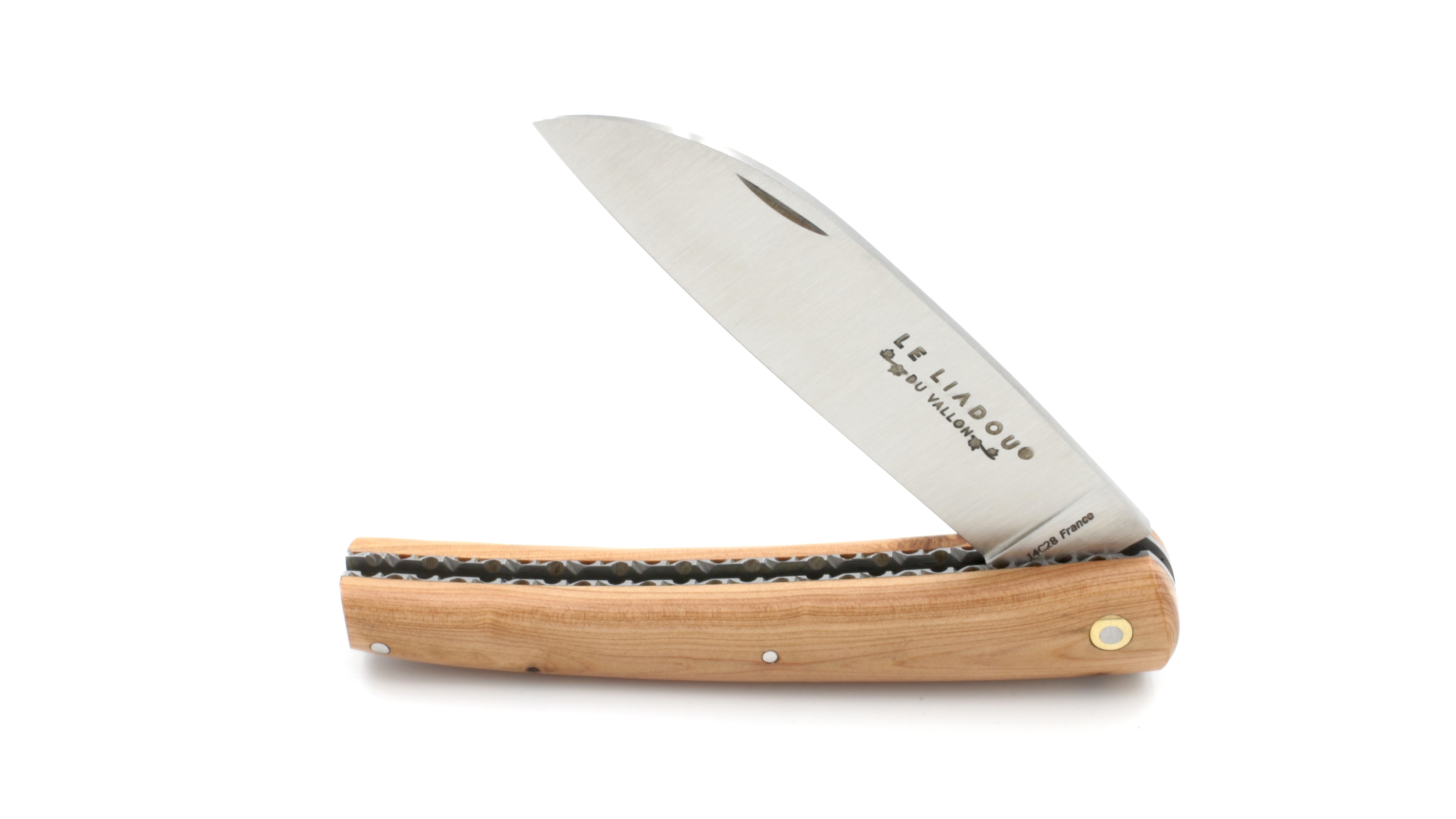 Liadou du Vallon® Winzermesser Wacholder guillochiert 12 cm 