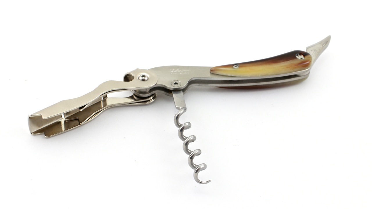 SOM-PC-SAla-3 Saladini Sommeliermesser Hornspitze zweistufig