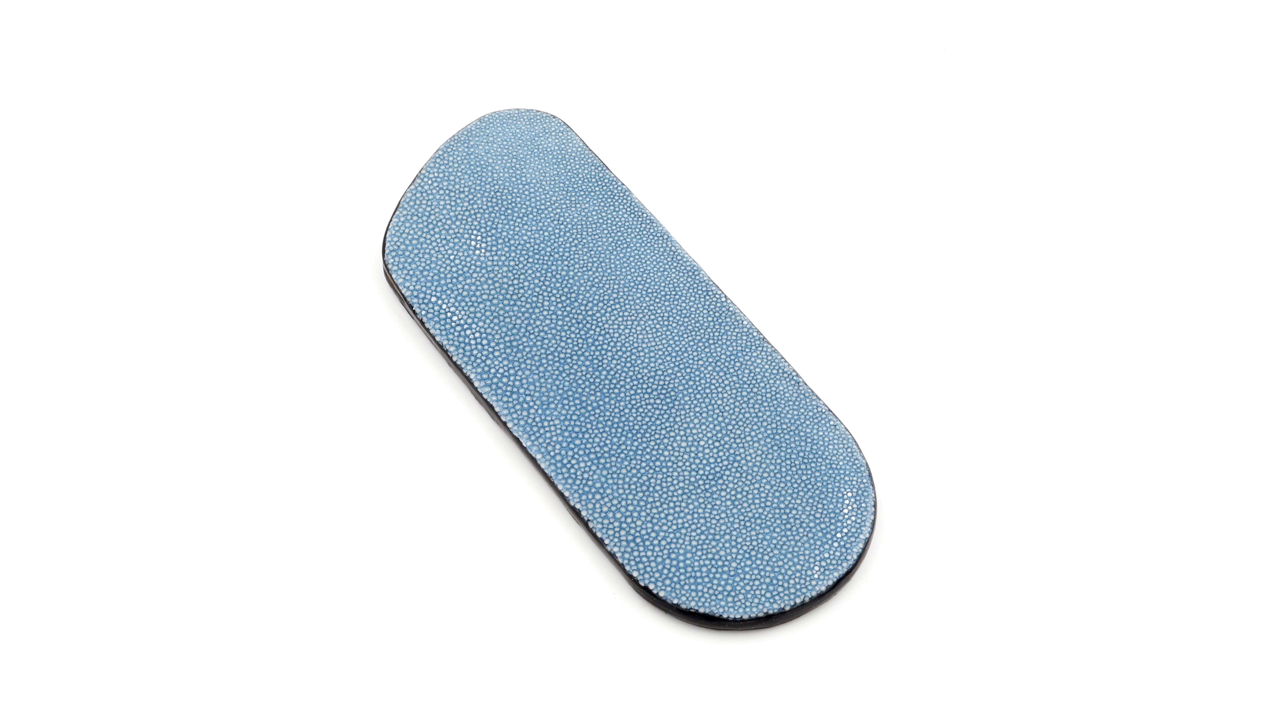 Atelier N°7 Stecketui Rochenleder hellblau 14,5 cm    