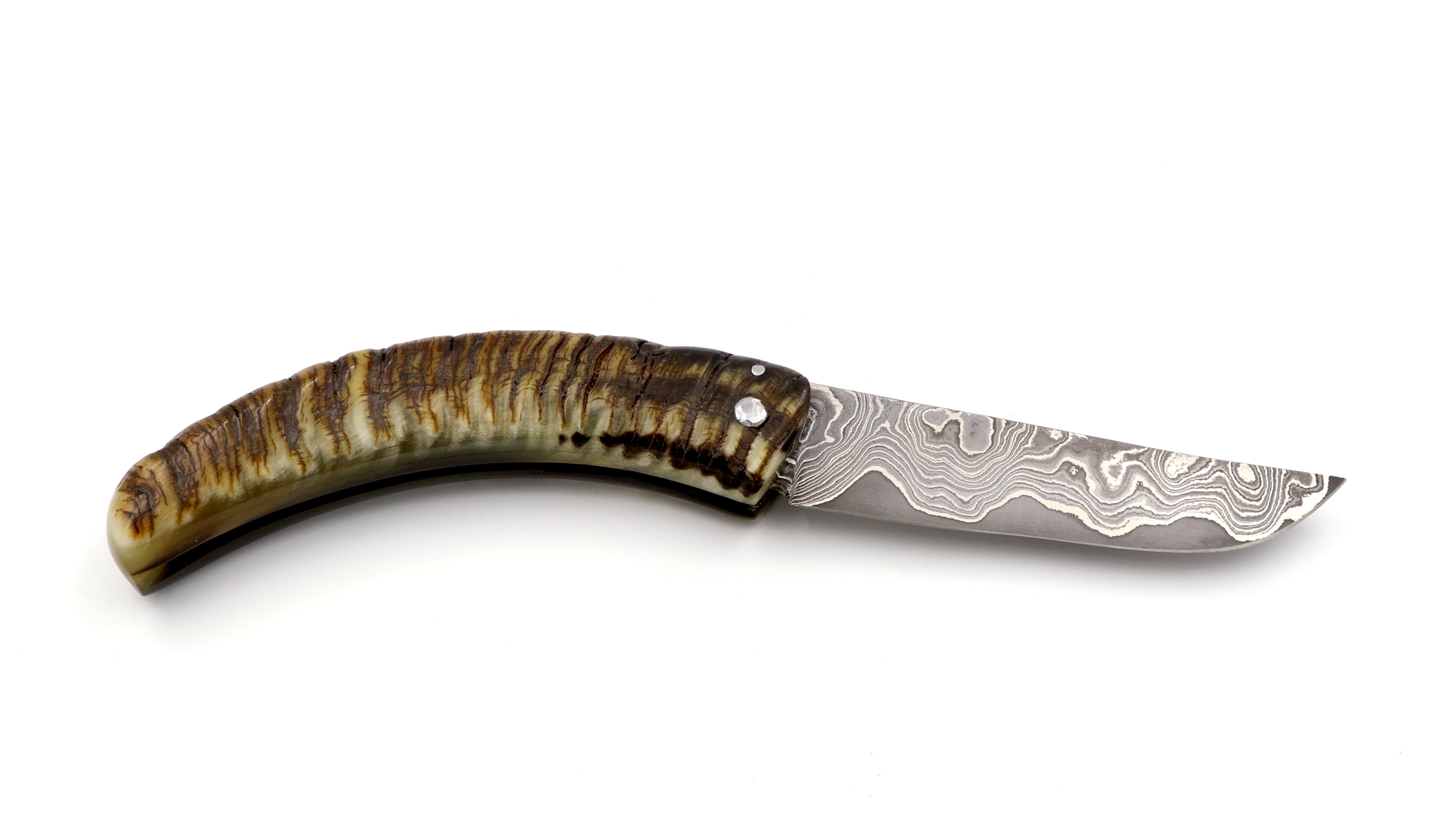 Coutellerie du Lotus Cornicciolu Widderhorn wilder Damast 