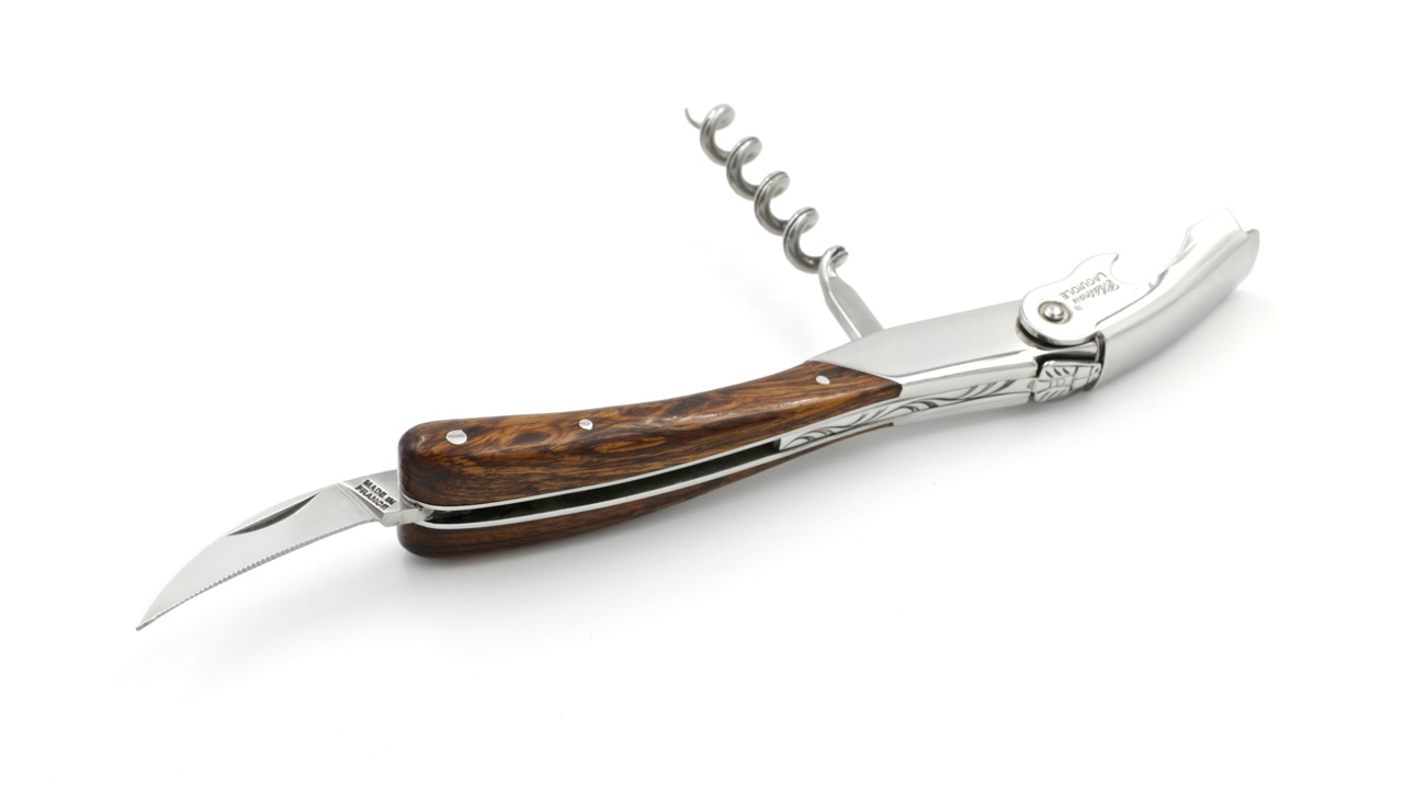 Château Laguiole wine opener MELCHIOR iron wood