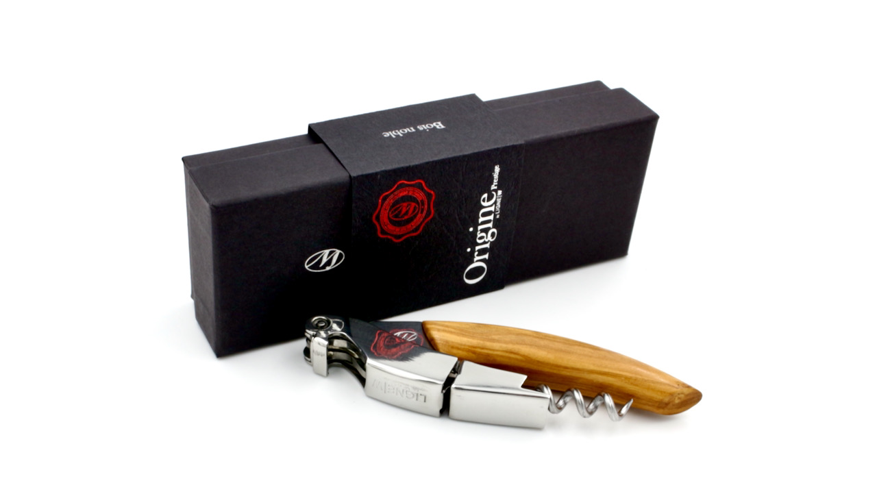 LIGNE W sommelier knife ORIGINE PRESTIGE olive wood
