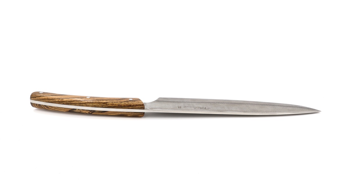 Claude DOZORME Le Thiers Chef's knife 18 cm bocote wood VG10 damascus