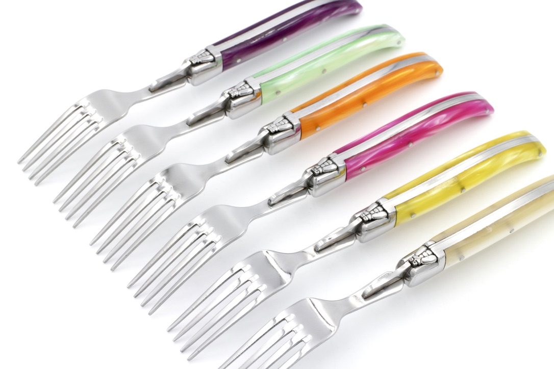 AU SABOT Laguiole forks Harmony Set of six 