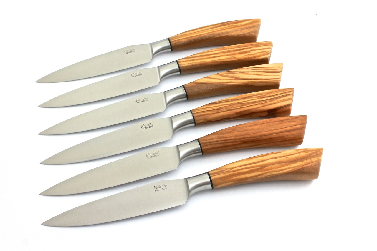 Rustico-6er-OLAtRozKdGiWfAU Saladini Steakmesser-Set Rustico 6-tlg. Olive