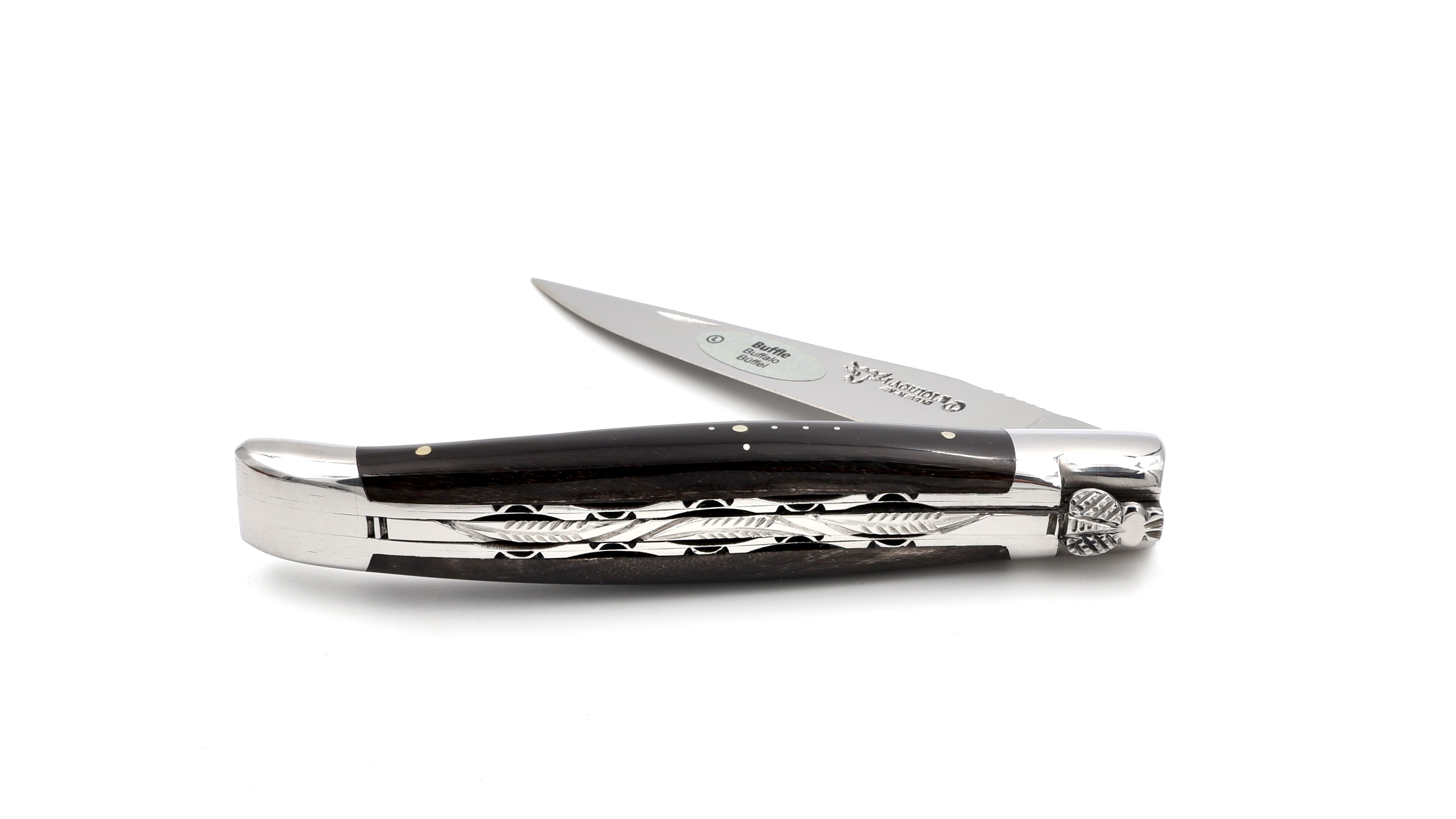 Laguiole en Aubrac Büffelhorn Doppelplatine 12 cm