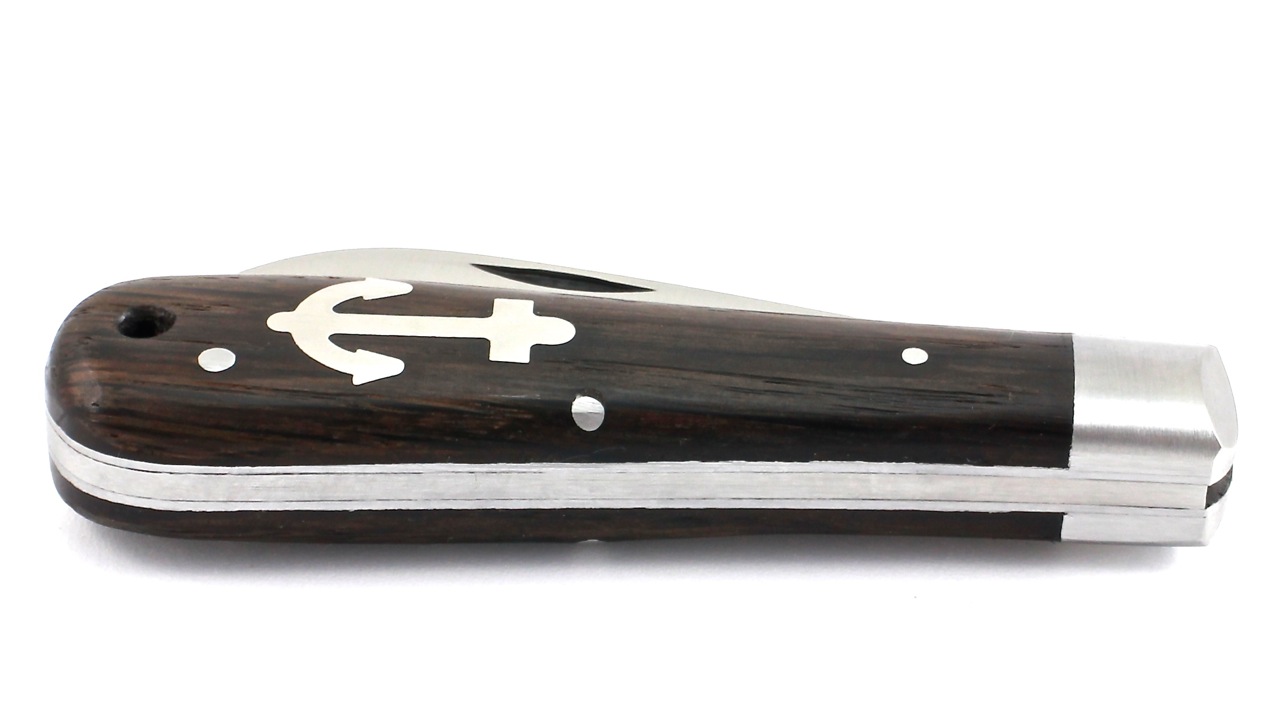 Anker-Rauchereiche OTTER Anchor knife smoked oak with strap hole