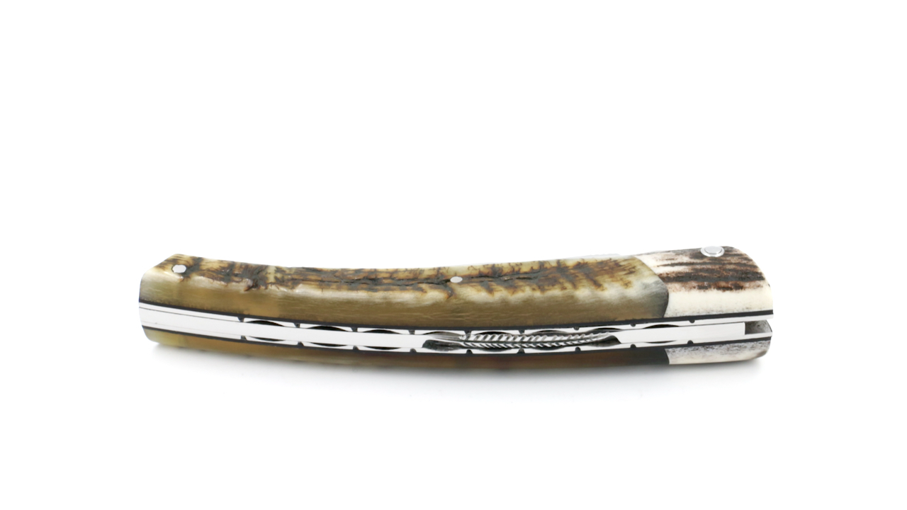 ARBALETE G. David  Thiers knife stag horn / ram horn