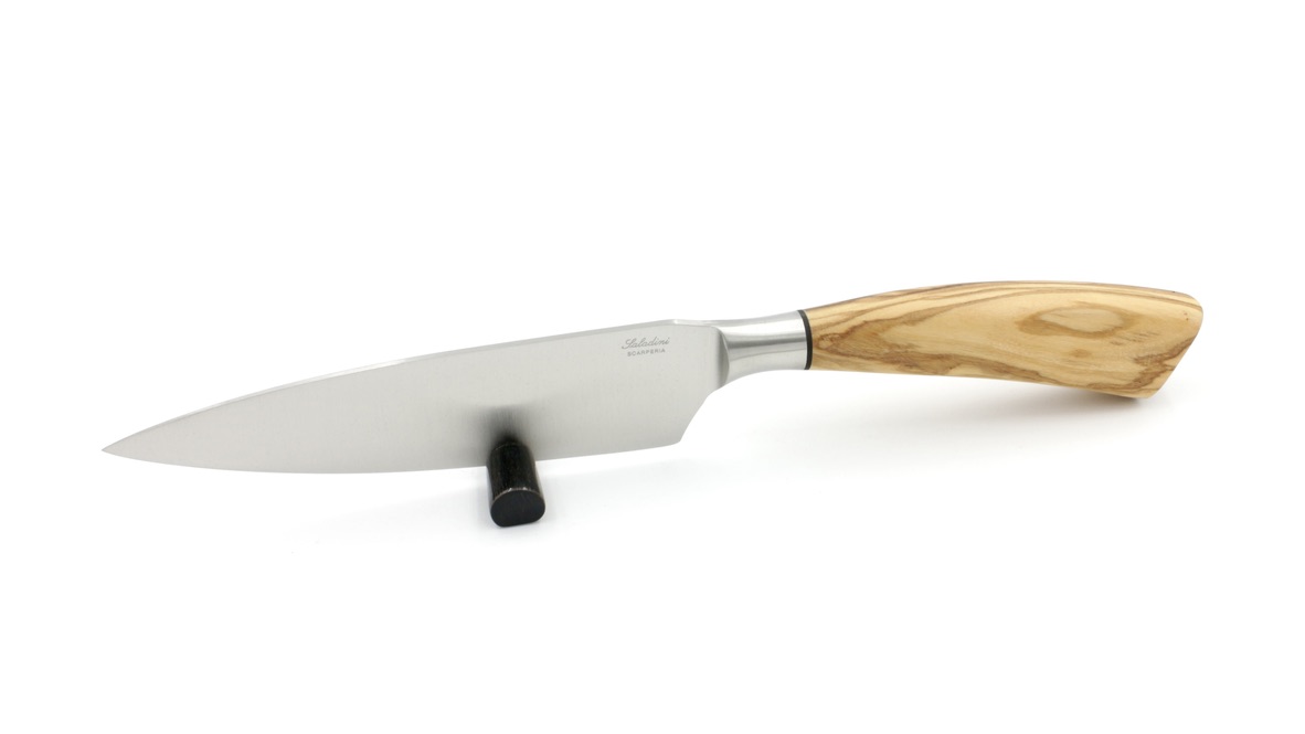 Saladini kleines Kochmesser Olive 16,5 cm