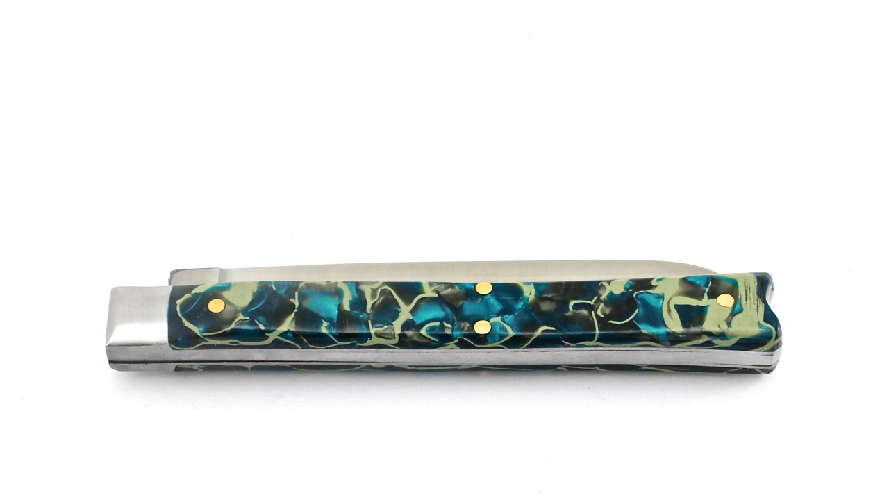 AU SABOT Queue de Poisson Rhodoïd blue/green