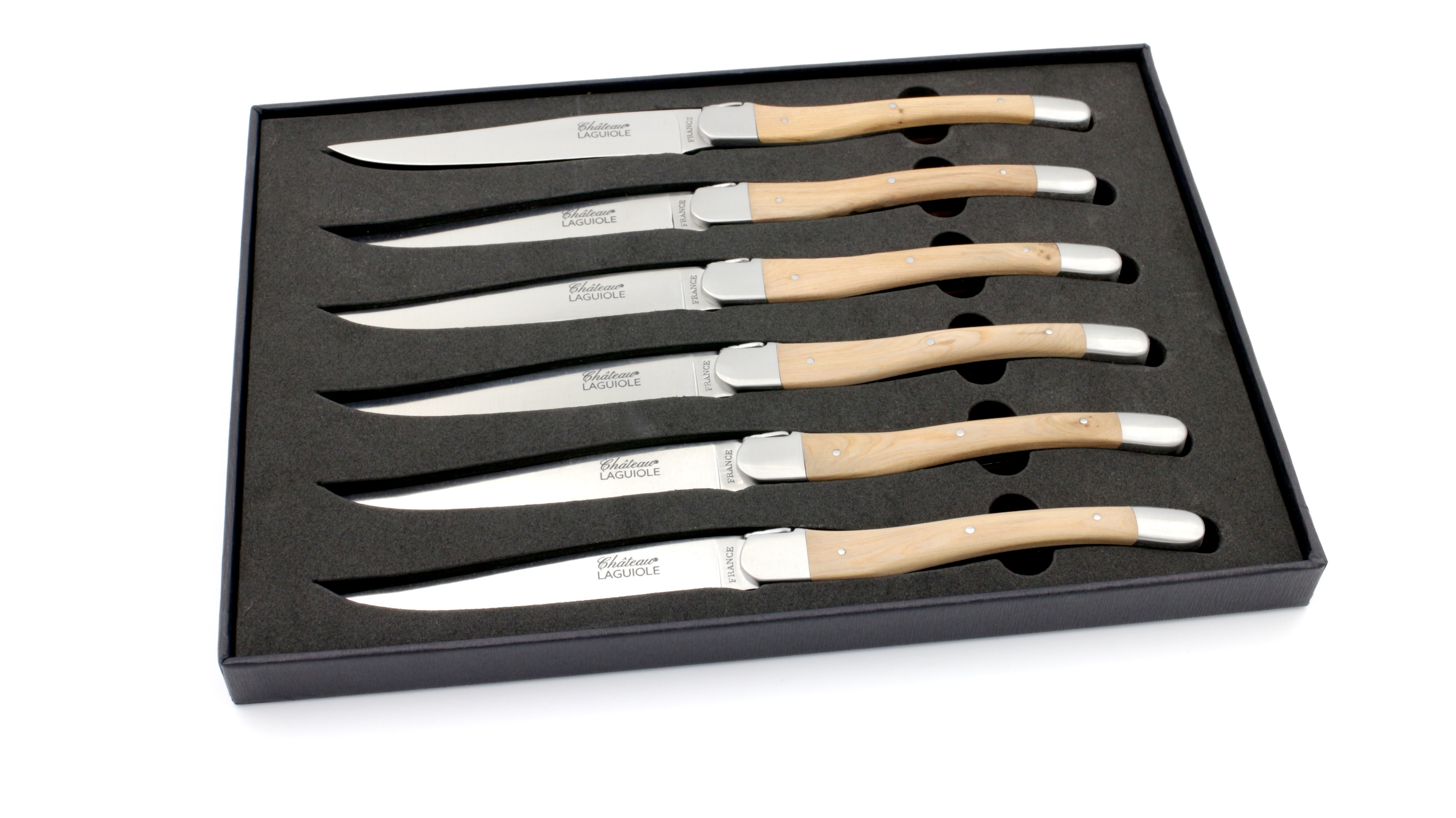 Château Laguiole SIGNATURE Steakmesser Wacholder Set 6-tlg.