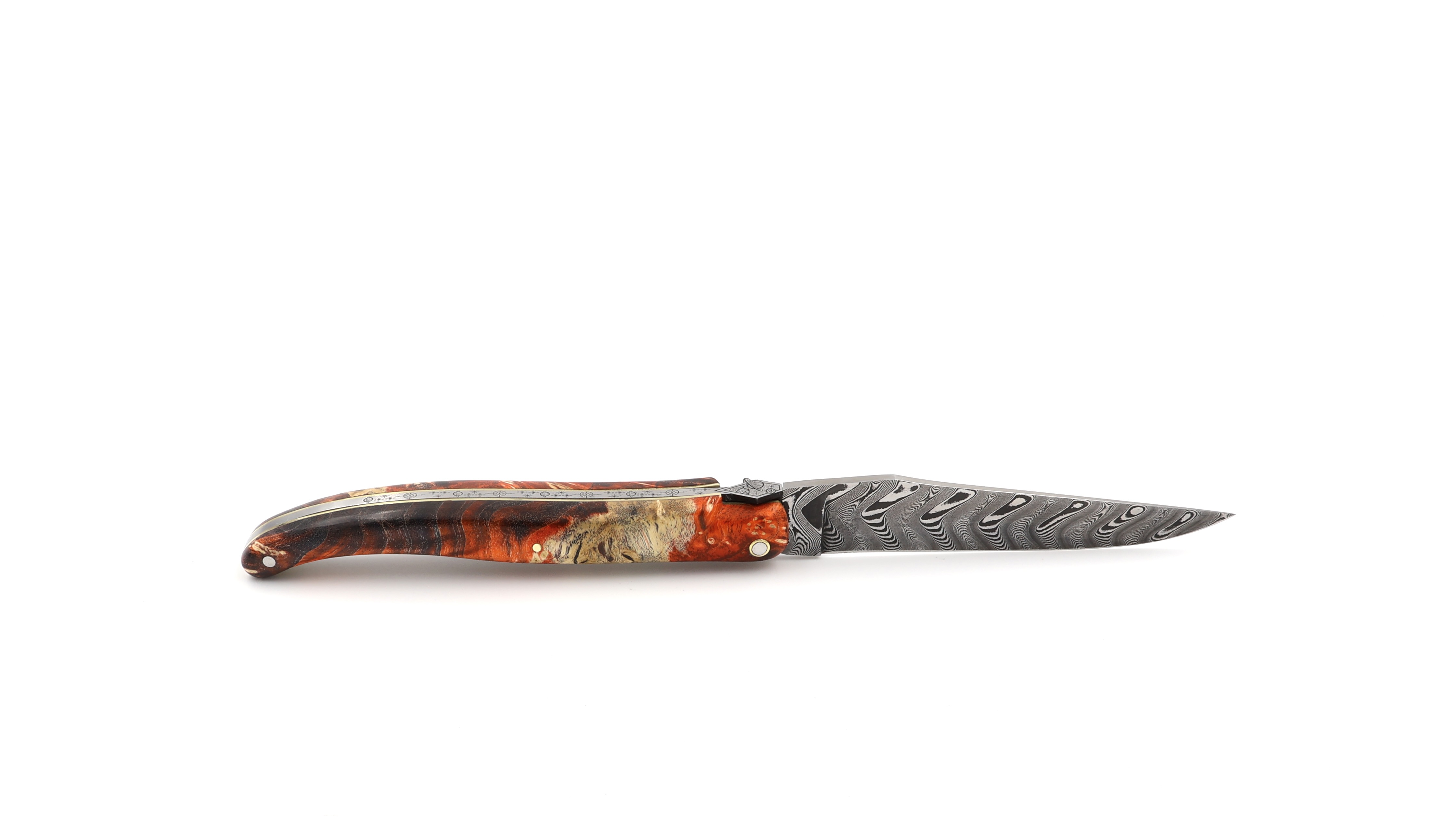 Laguiole en Aubrac Biene WELTRAUM DSC® Carbondamast Holunder Wurzelholz 12 cm 