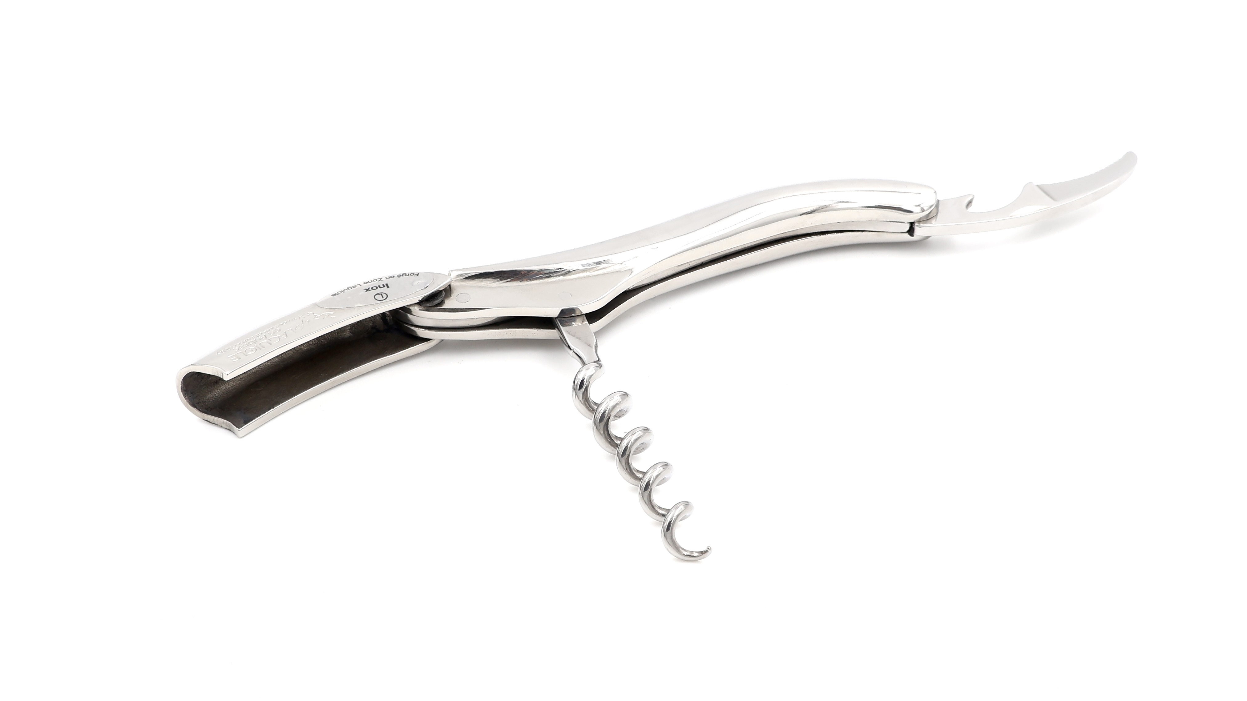 Laguiole en Aubrac Sommeliermesser Edelstahl poliert