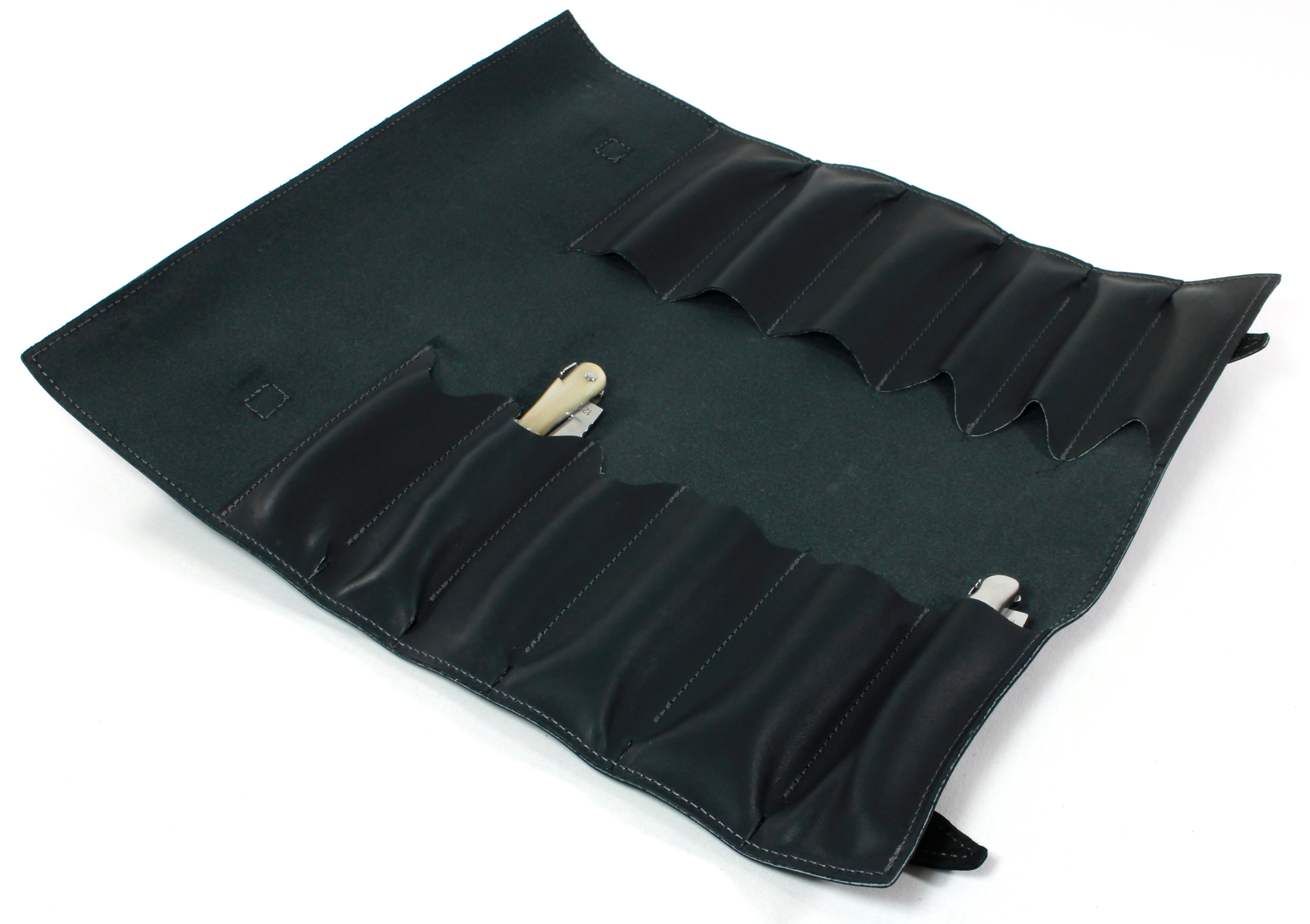 MAX CAPDEBARTHES Messeretasche/Sammeltasche für 6-24 Klappmesser aus Leder