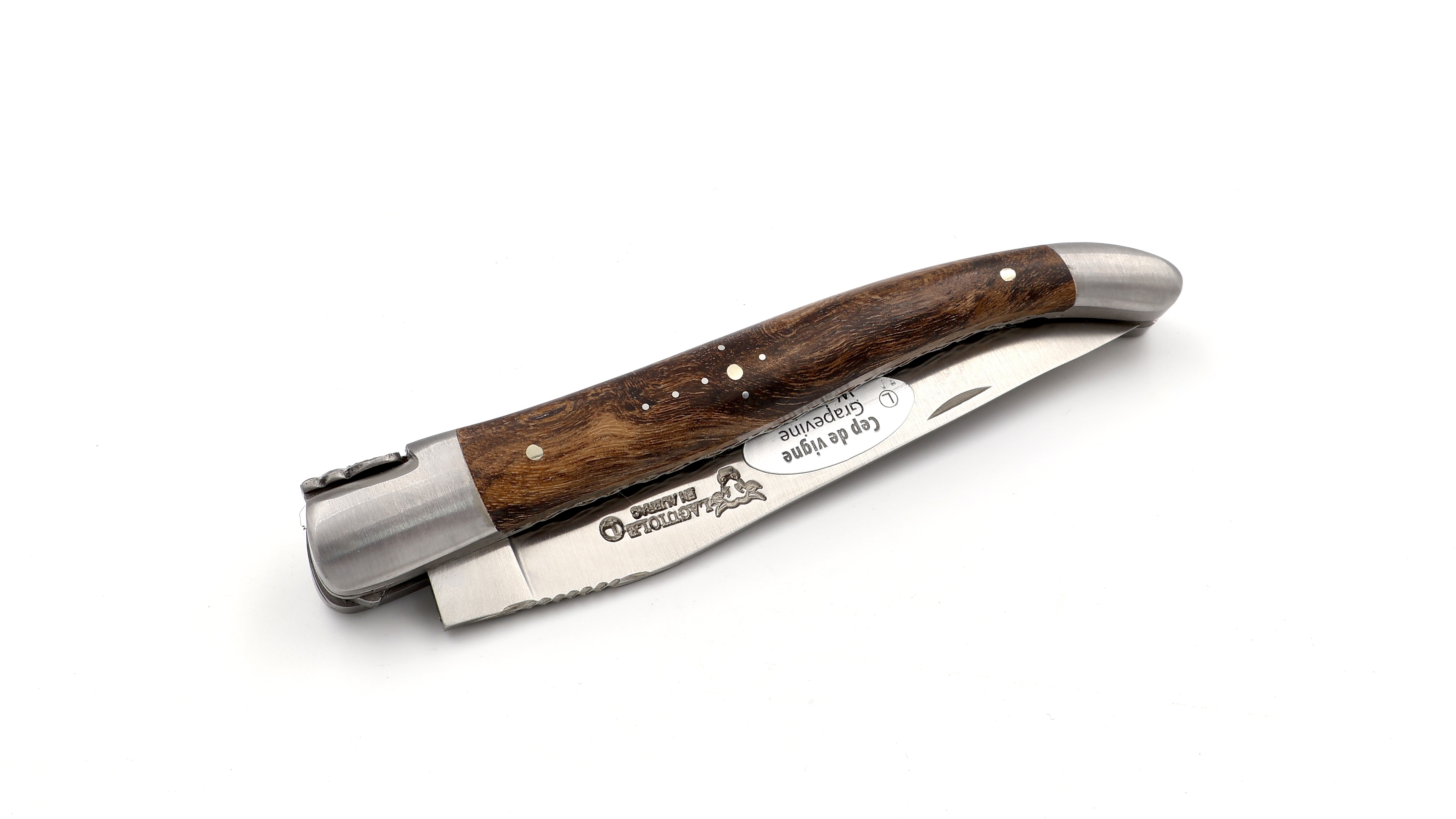 Laguiole en Aubrac Weinstock Doppelplatine 12 cm Laguiole en Aubrac Weinstock Doppelplatine 12 cm