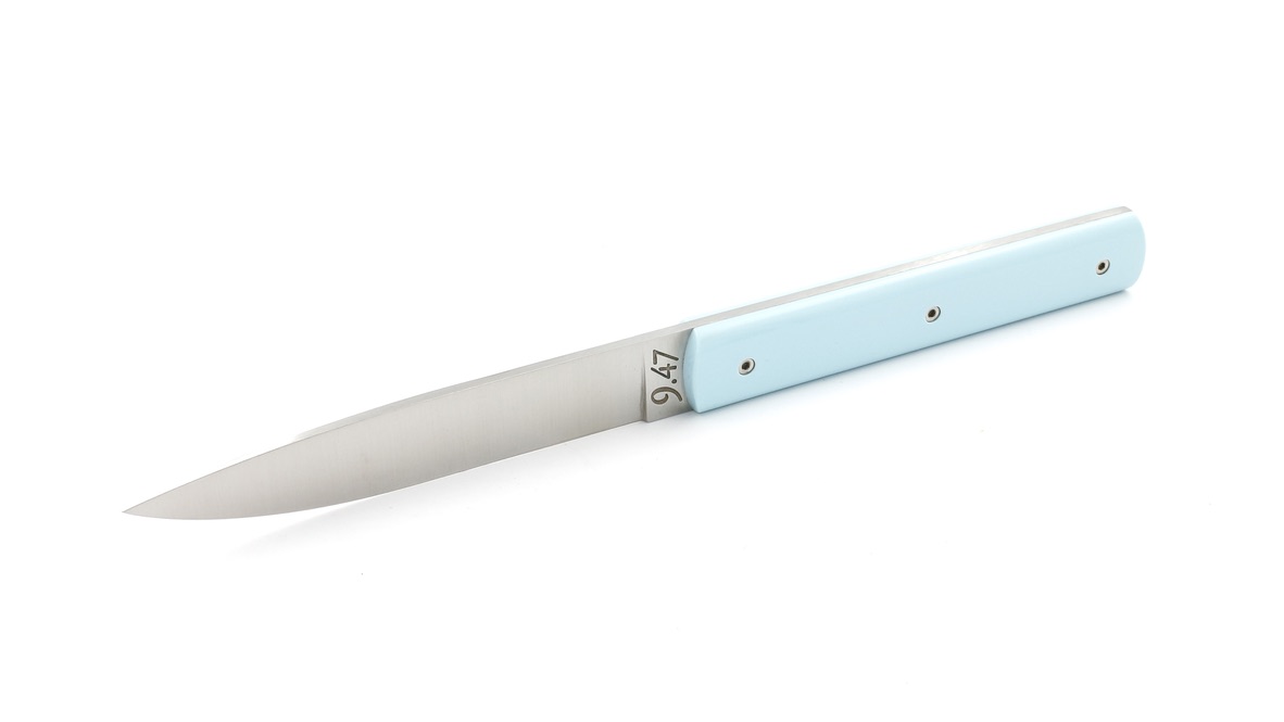 PERCEVAL 9.47 individual Steak knife sky blue