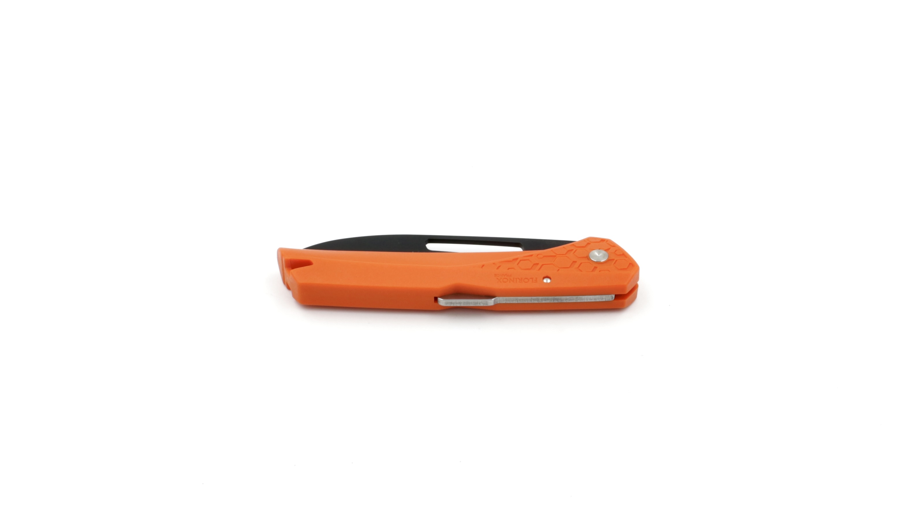 Florinox KIANA ORIGINE black blade Klappmesser orange Klingenausschnitt