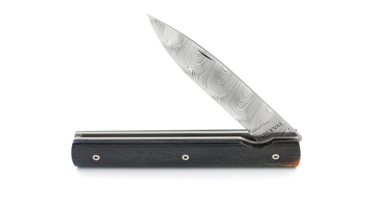 PERCEVAL Le Francais damascus camel bone  PERCEVAL Le Francais damascus camel bone