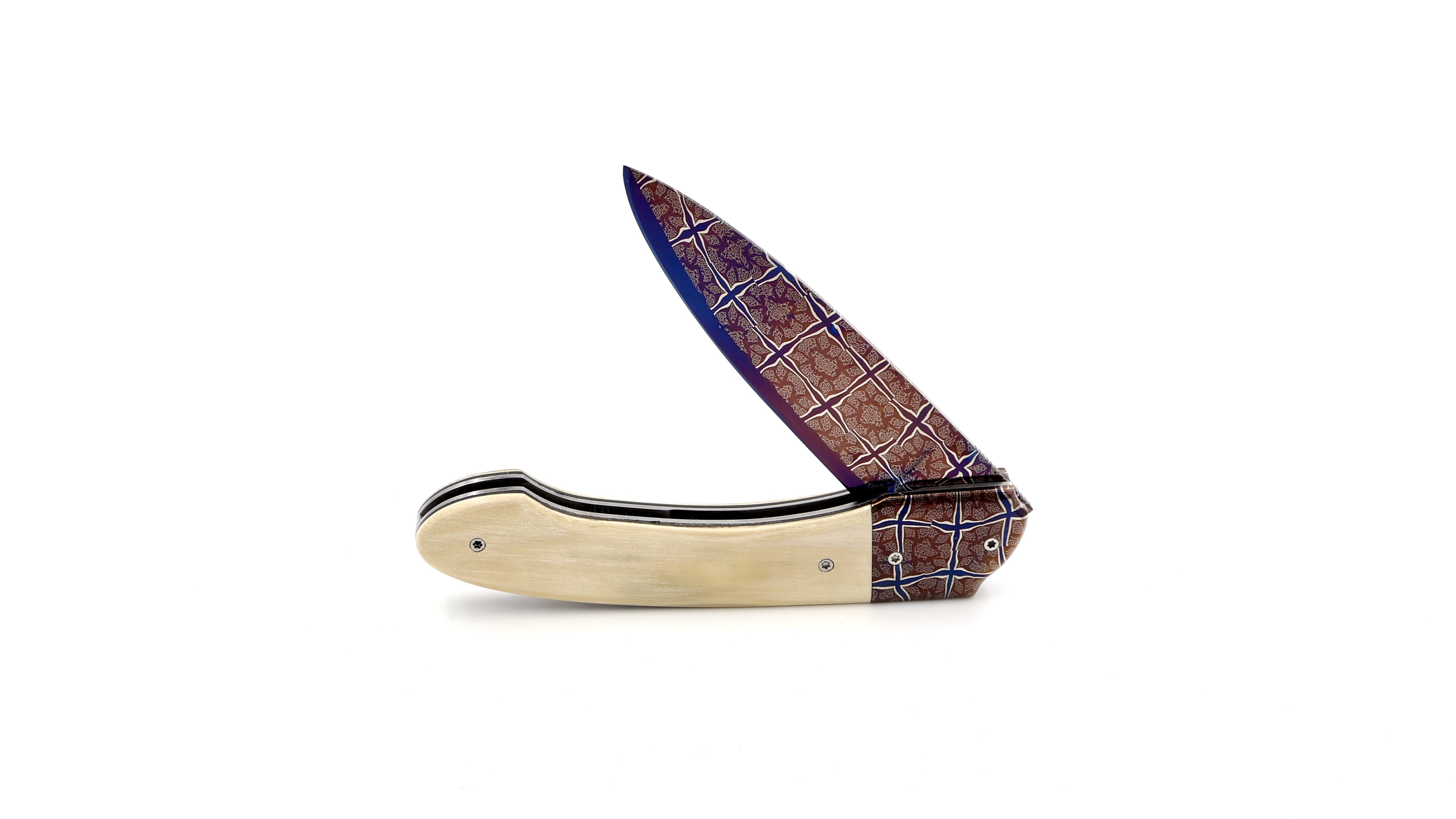 Philippe Soeuvre le Vault de lugny mammoth ivory mosaic damaskus blade