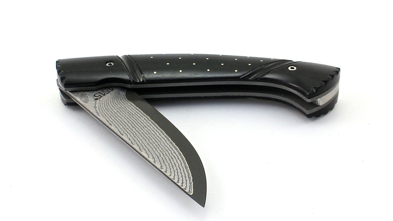 MANU LAPLACE 1515 INUIT CLOUTÉ Ebenholz VG10 Damast