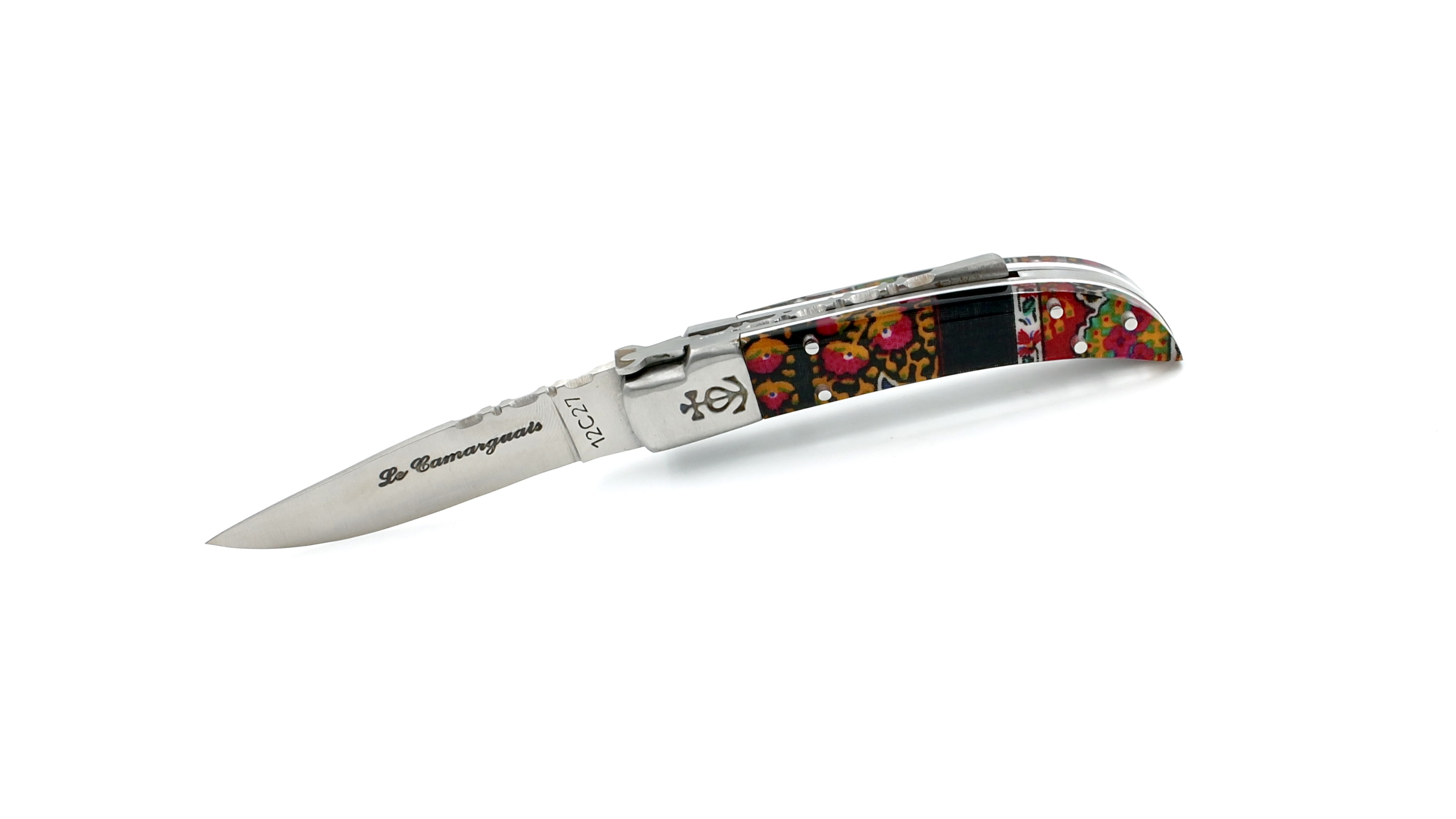 Le Camarguais knife Tissue Provencal 10 cm Le Camarguais knife Tissue Provencal 10 cm