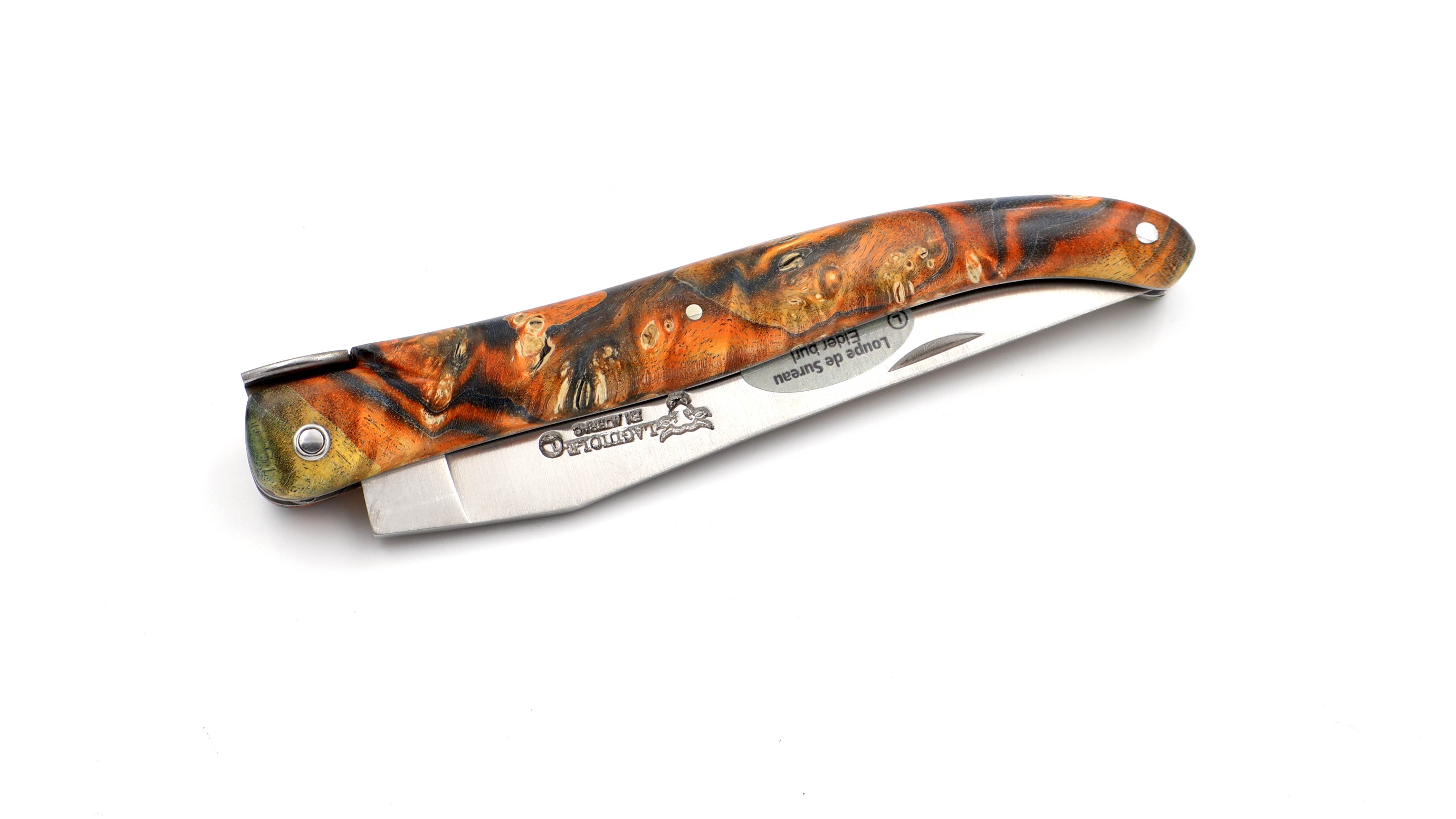 Laguiole en Aubrac Laguiole elder burl with Big Bang bee 12 cm