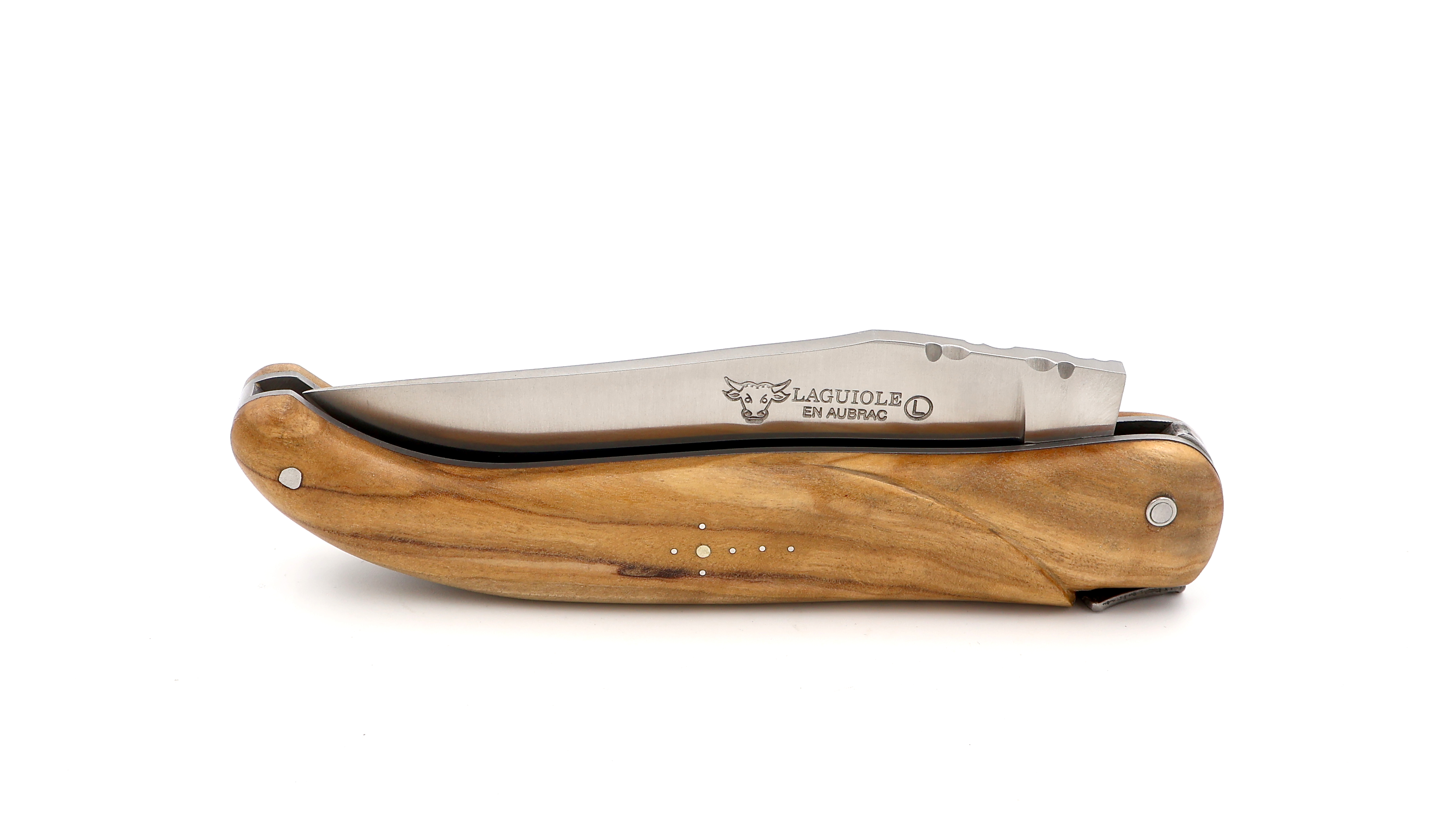 Laguiole en Aubrac Laguiole hunting knife 14 cm olive wood