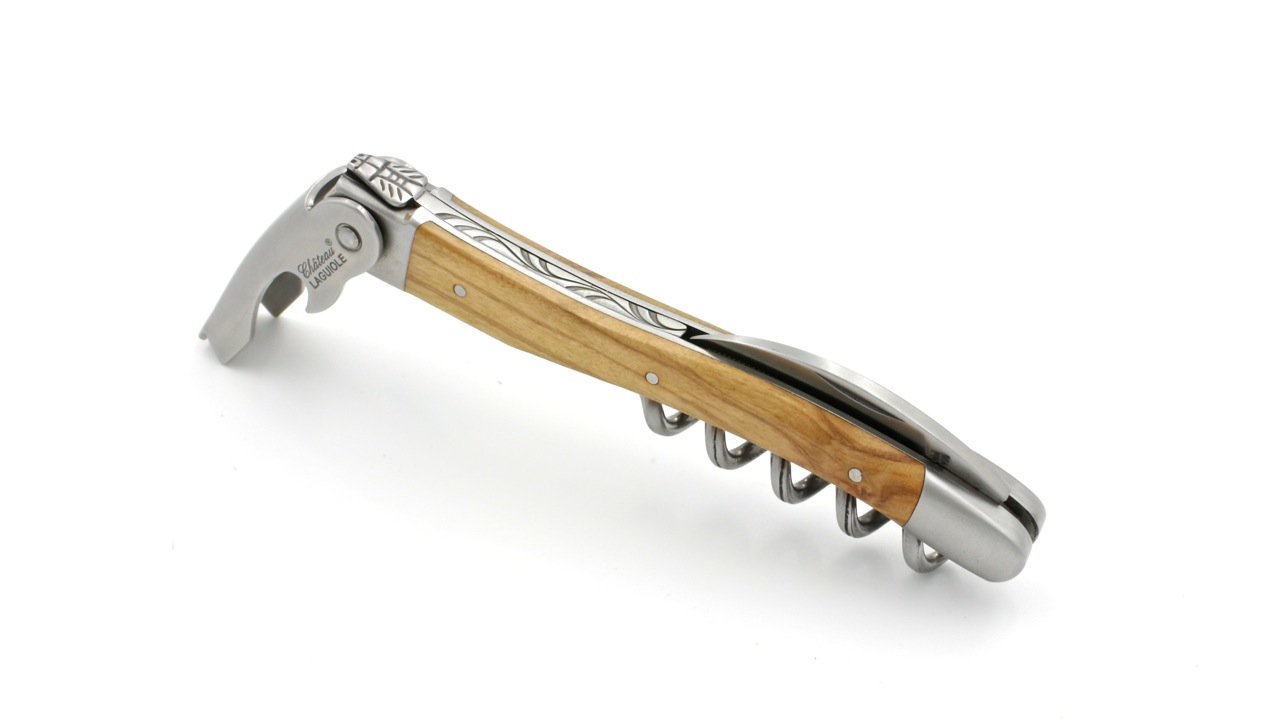 CLCL3008-4 Château Laguiole CLASSIC Sommeliermesser Olive