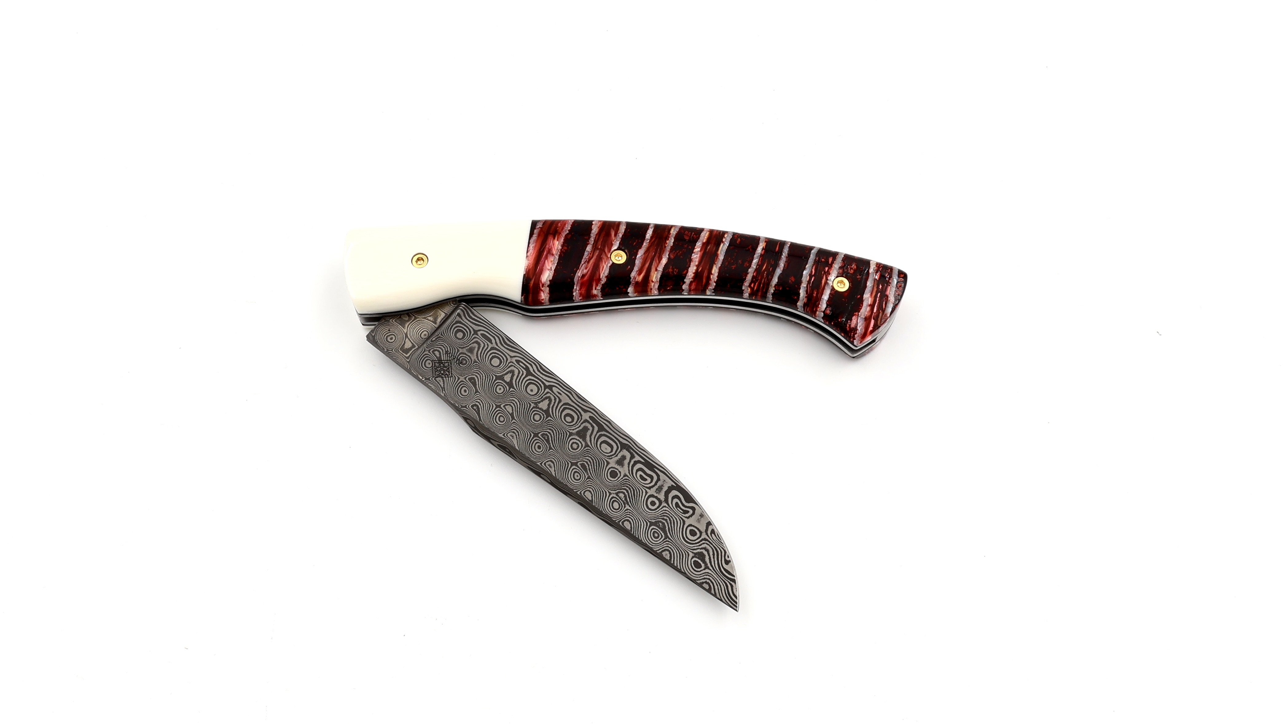 KLEOS Taschenmesser LYKOS Mammut-Backenzahn Rosendamast 