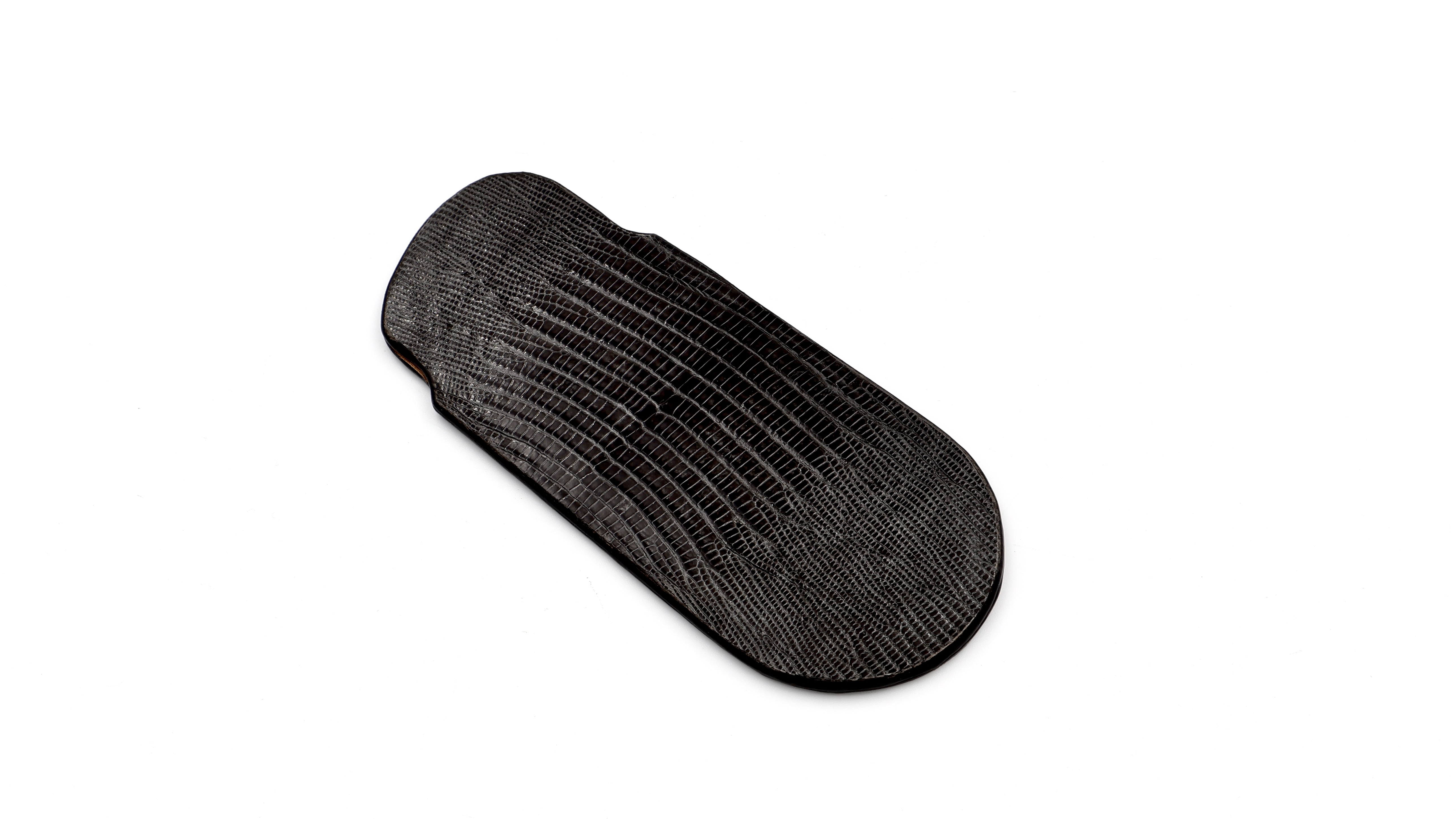 Atelier N°7 Stecketui Echsenleder dunkelbraun 14,5 cm     