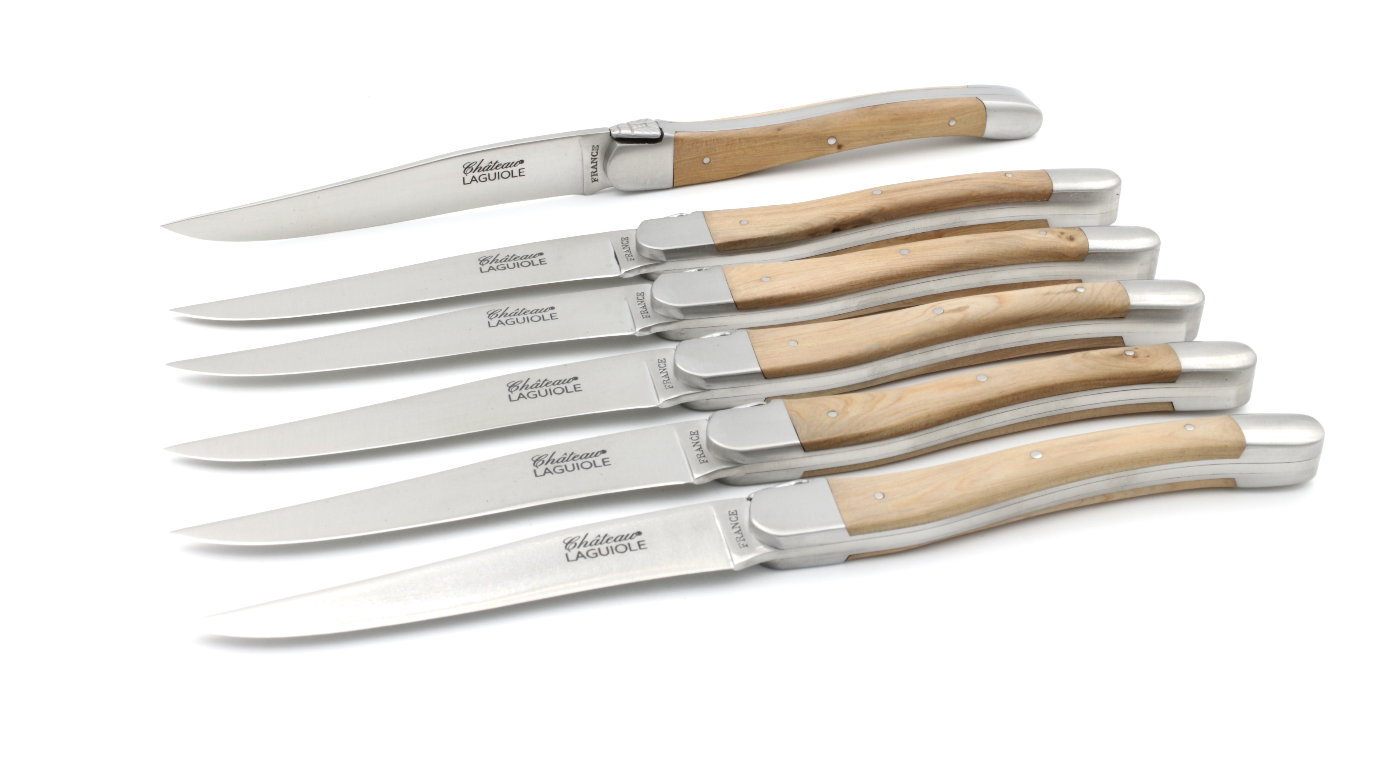Château Laguiole SIGNATURE Steakmesser Wacholder Set 6-tlg.