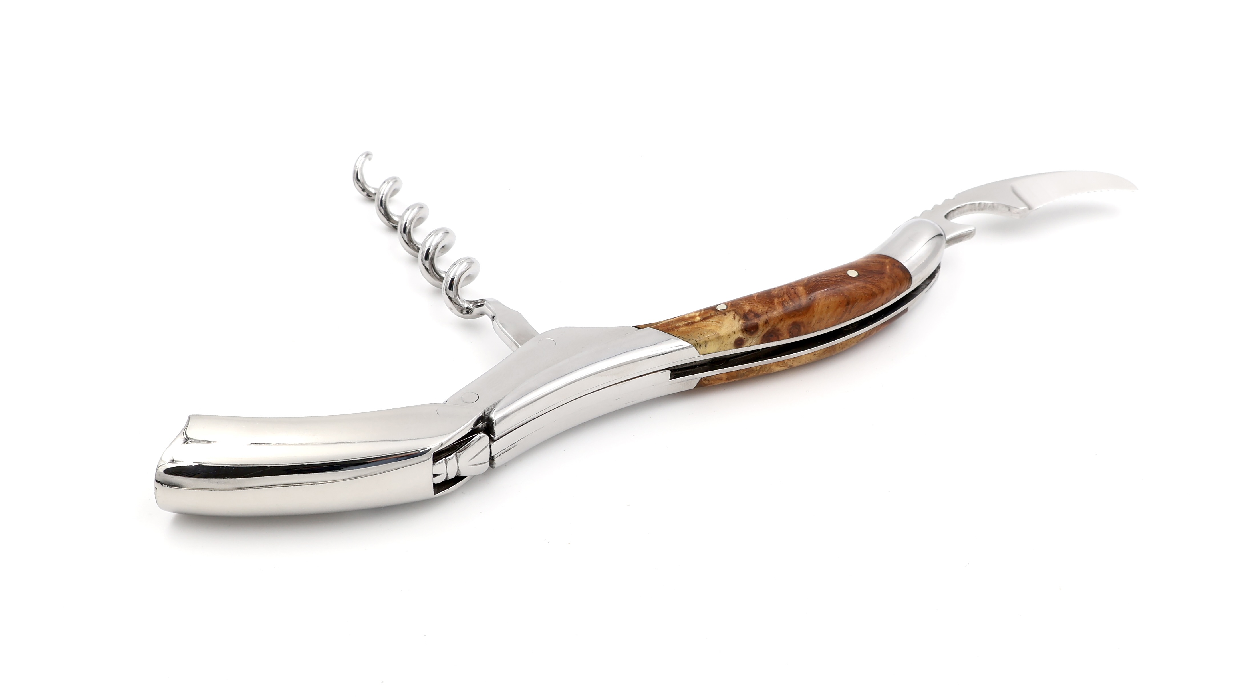 Laguiole en Aubrac Laguiole Sommelier knife Amboina shiny